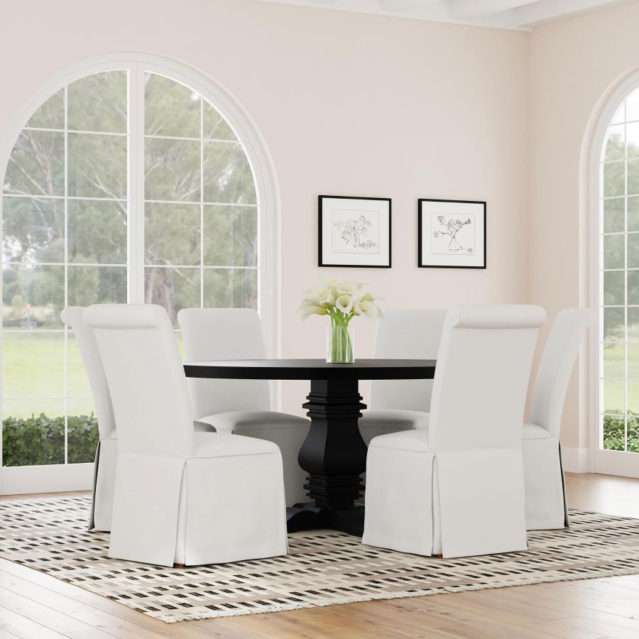 Shawna - Upholstered Skirted Dining Chair (Set of 2)