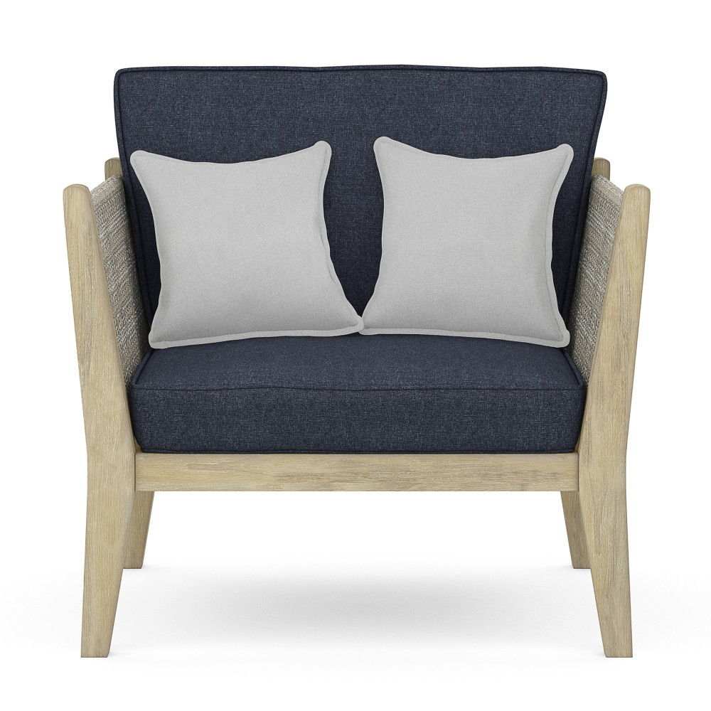 Cayman - Outdoor Conversation Chair - Slate Gray - Best Buy Furniture