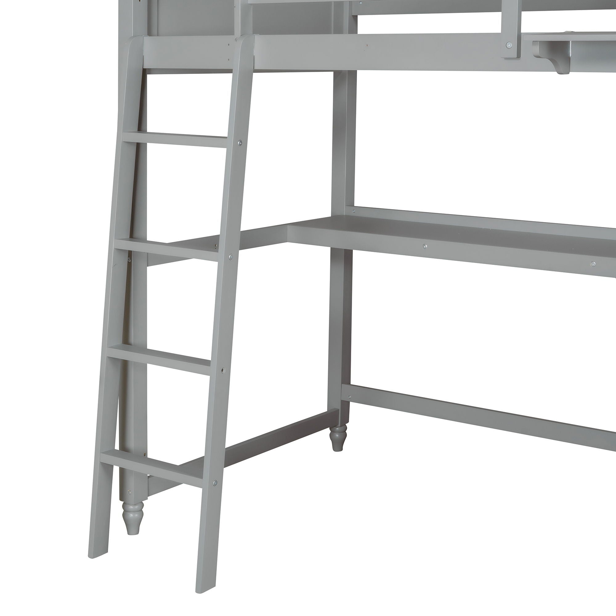 Loft Bed With Drawers With Desk And Shelves