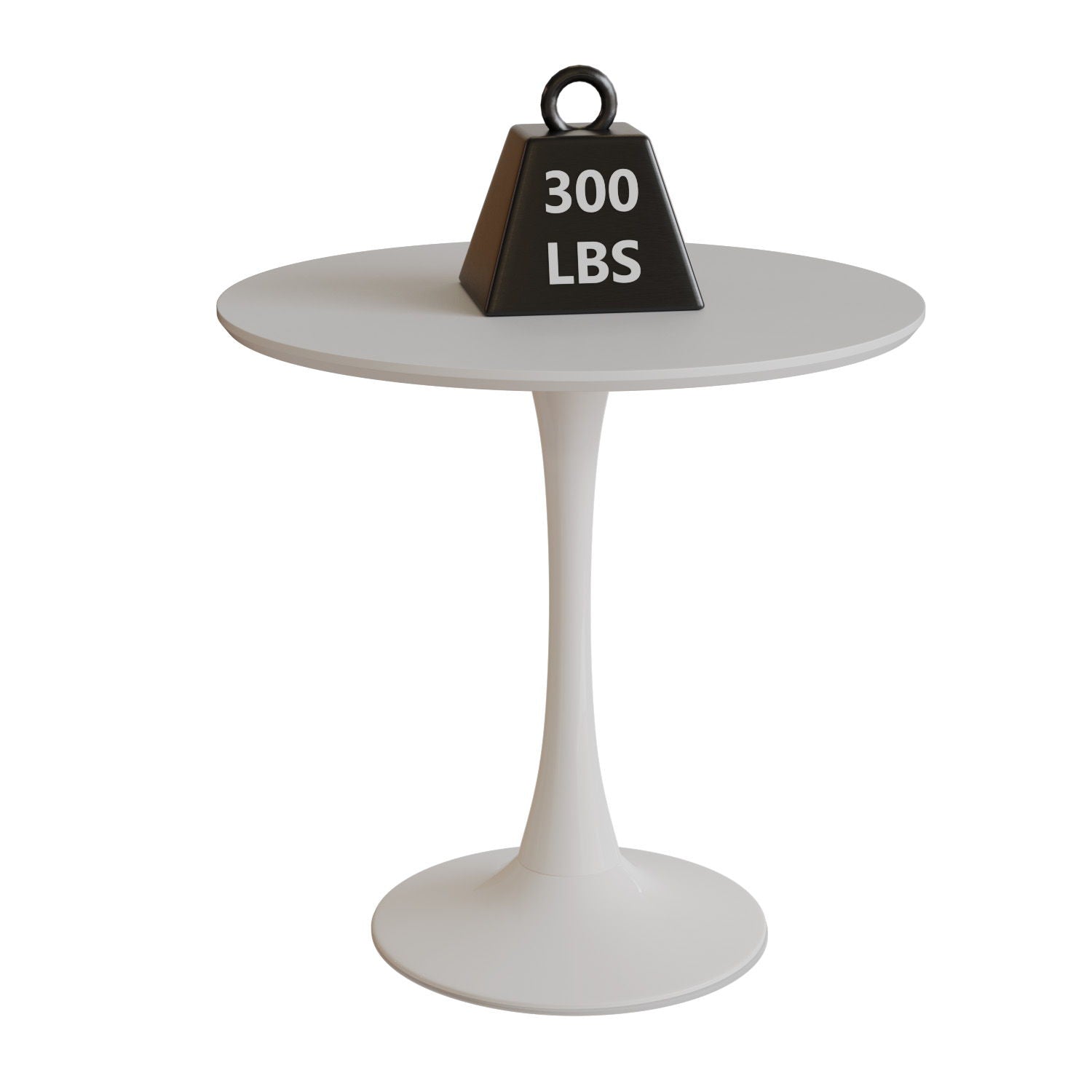 Mid-Century Round Dining Table With Pedestal Base For 2 - 4 People