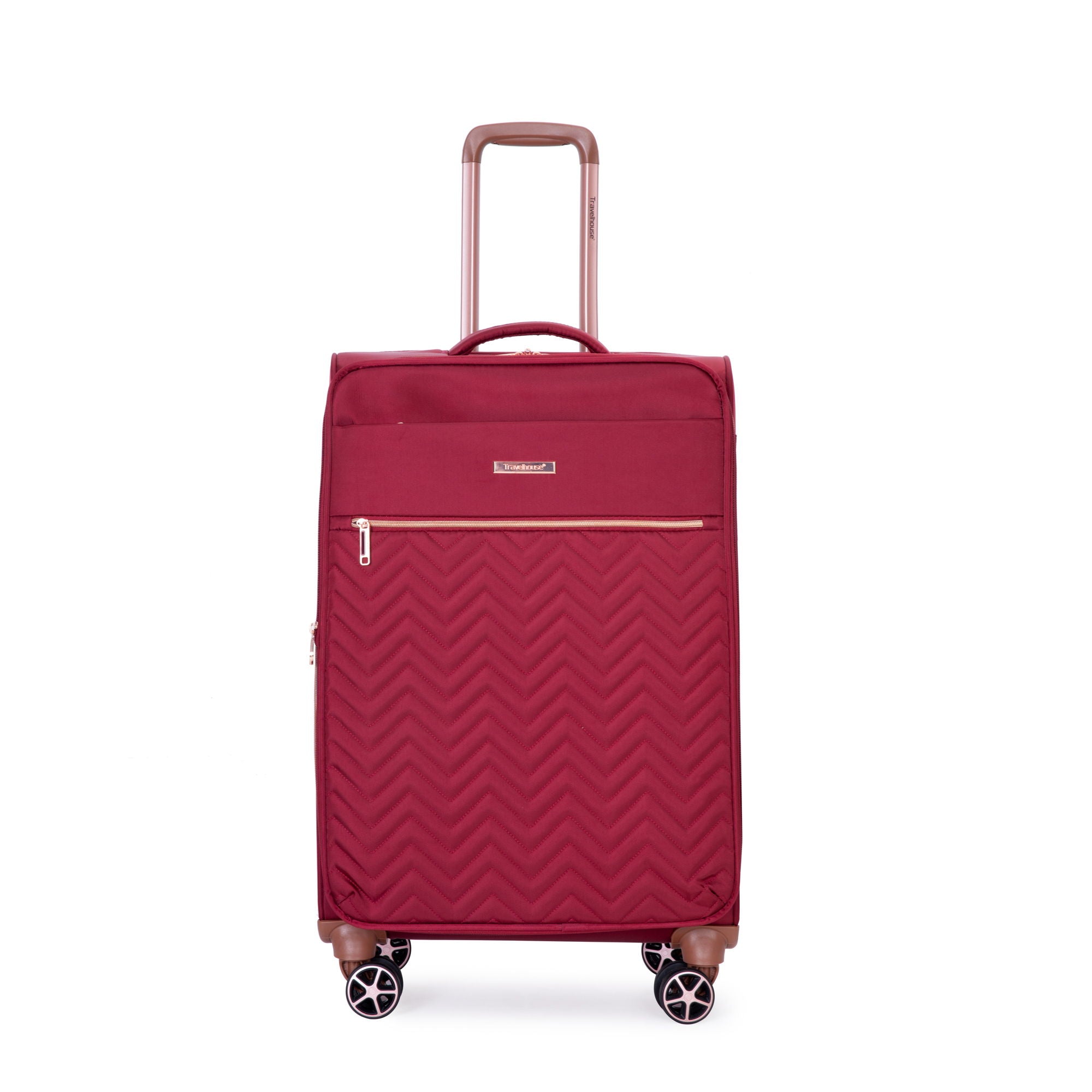 4 Piece Set, Softshell Suitcase Spinner Wheels Terylene Luggage Sets