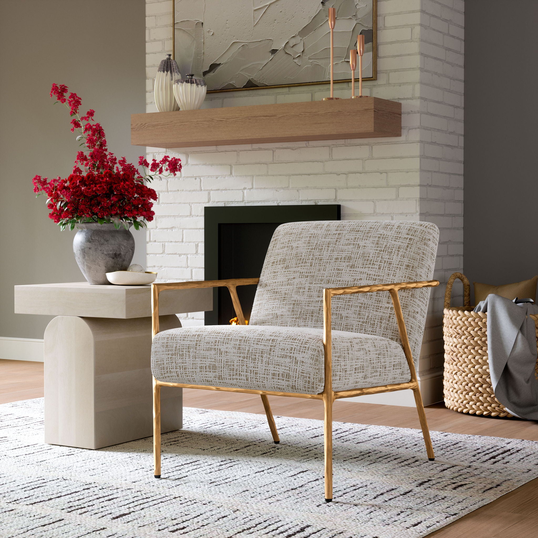 Norrebro - Accent Chair - Beige Frost