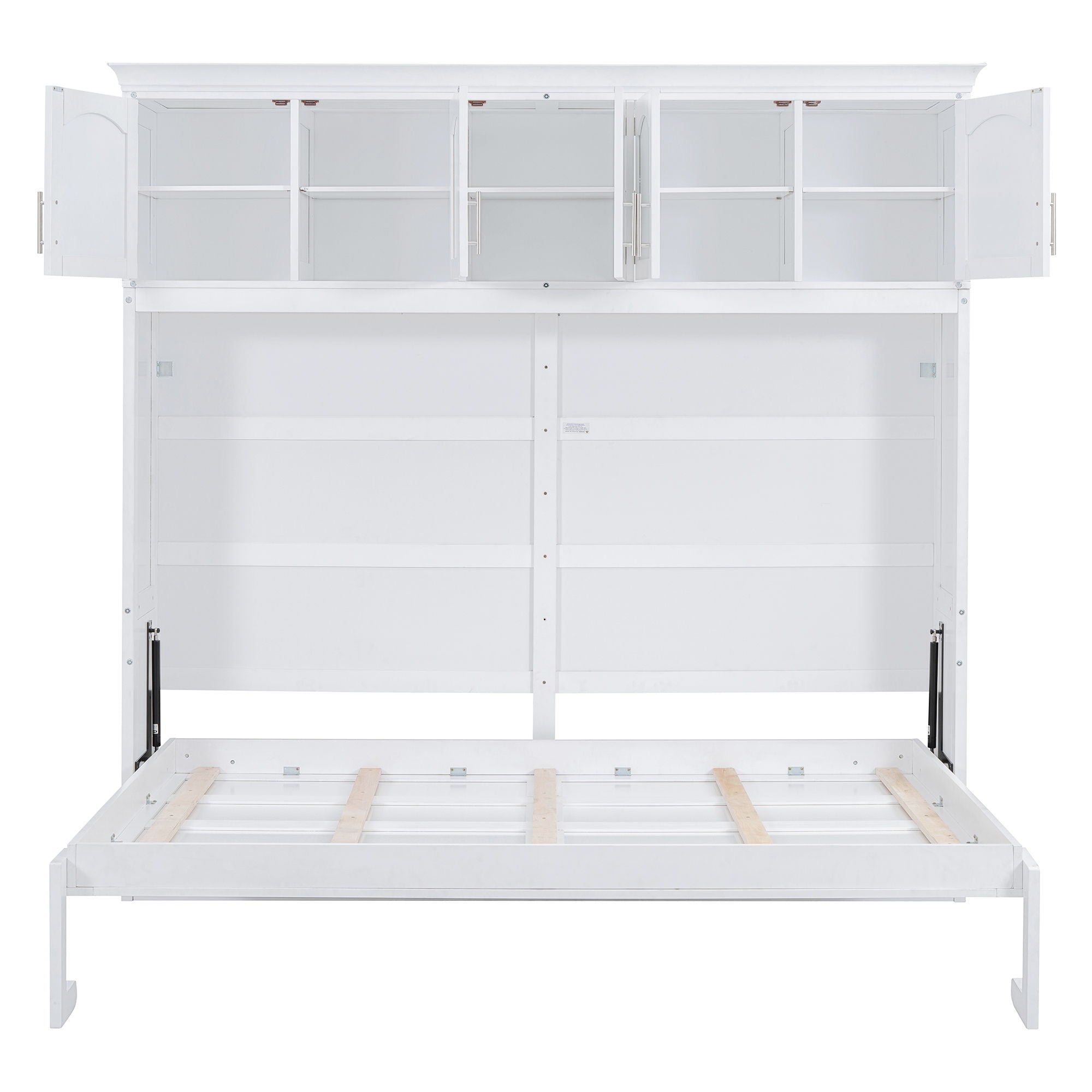 Murphy Modern Bed With Top Cabinets For Space Saving And Comfort