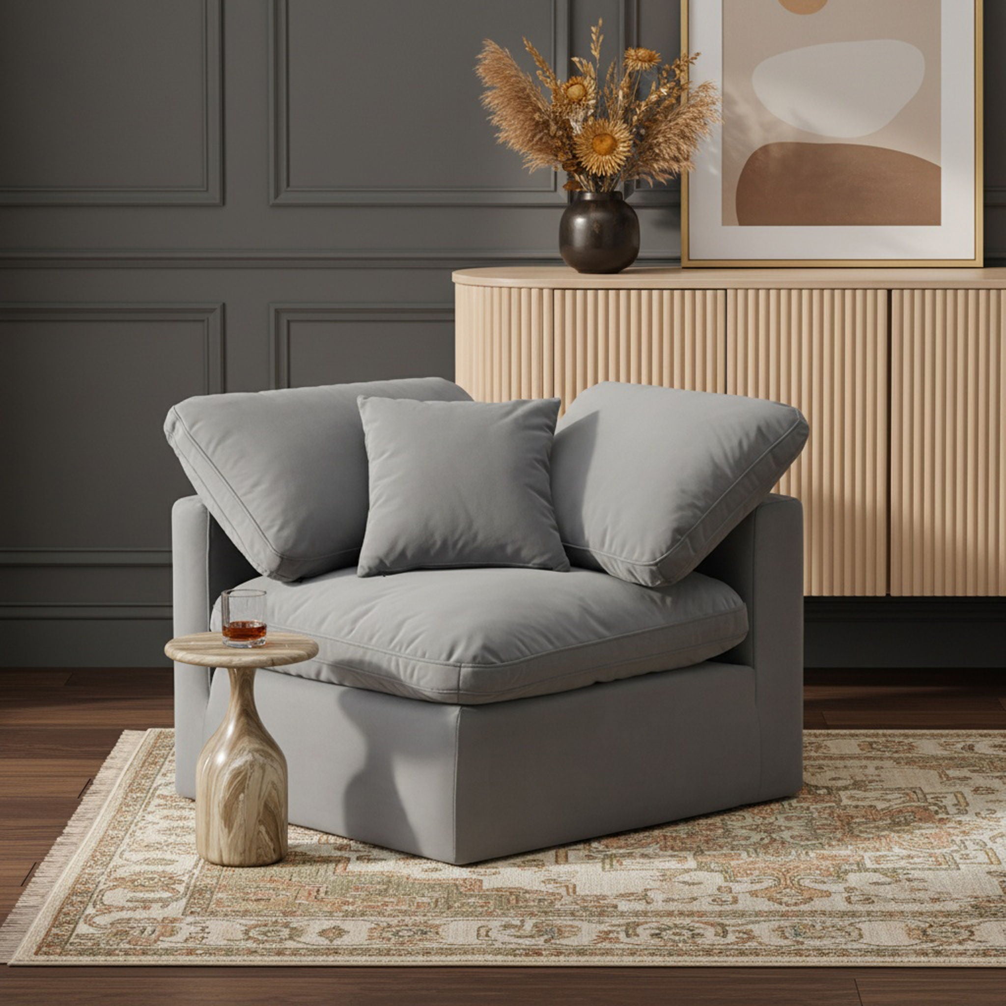 Indulge - Velvet Corner Chair