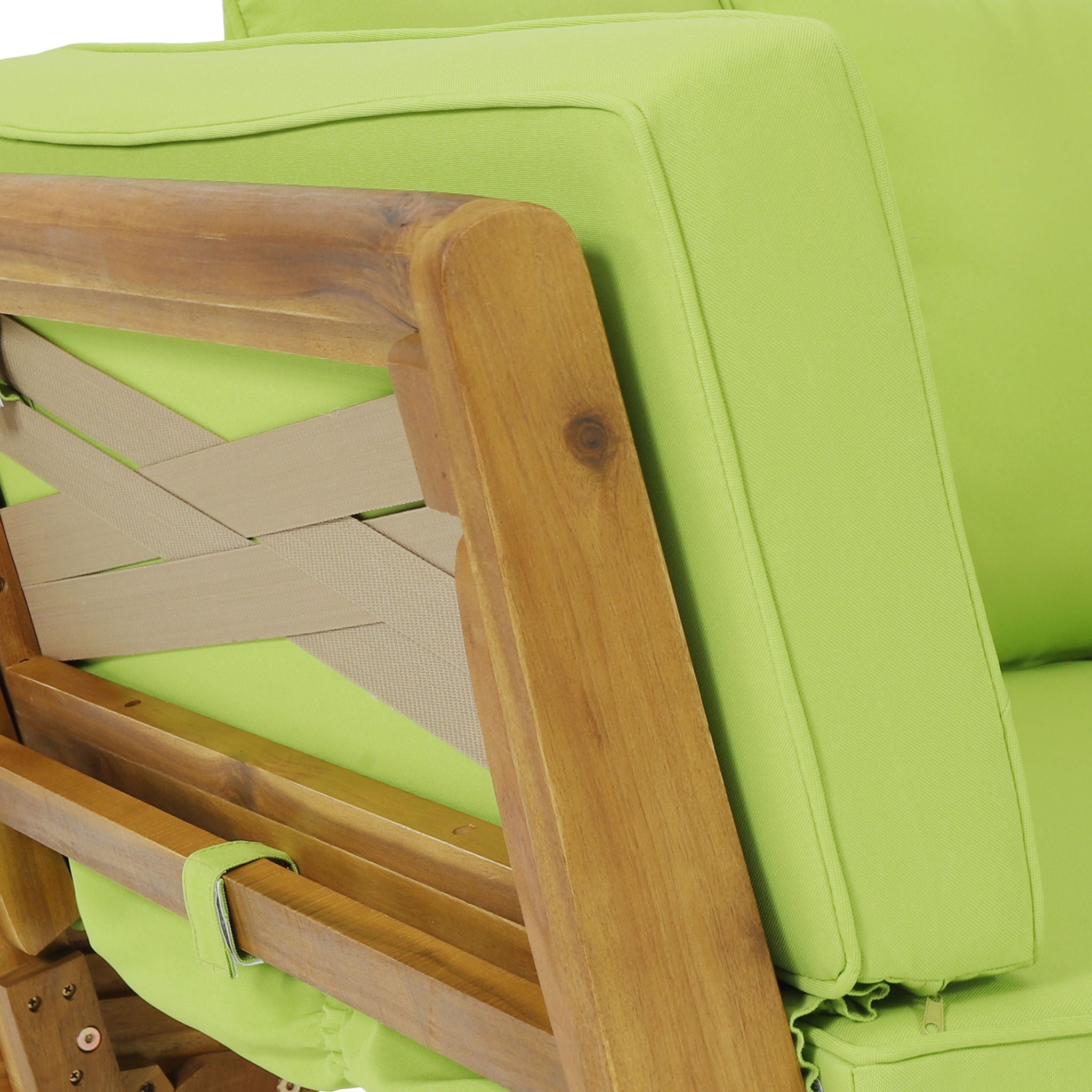 Outdoor Acacia Wood Expandable Daybed With Cushions