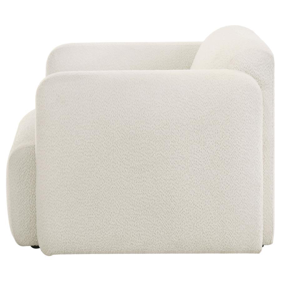 Dorset - Fabric Upholstered Round Track Arm Accent Chair