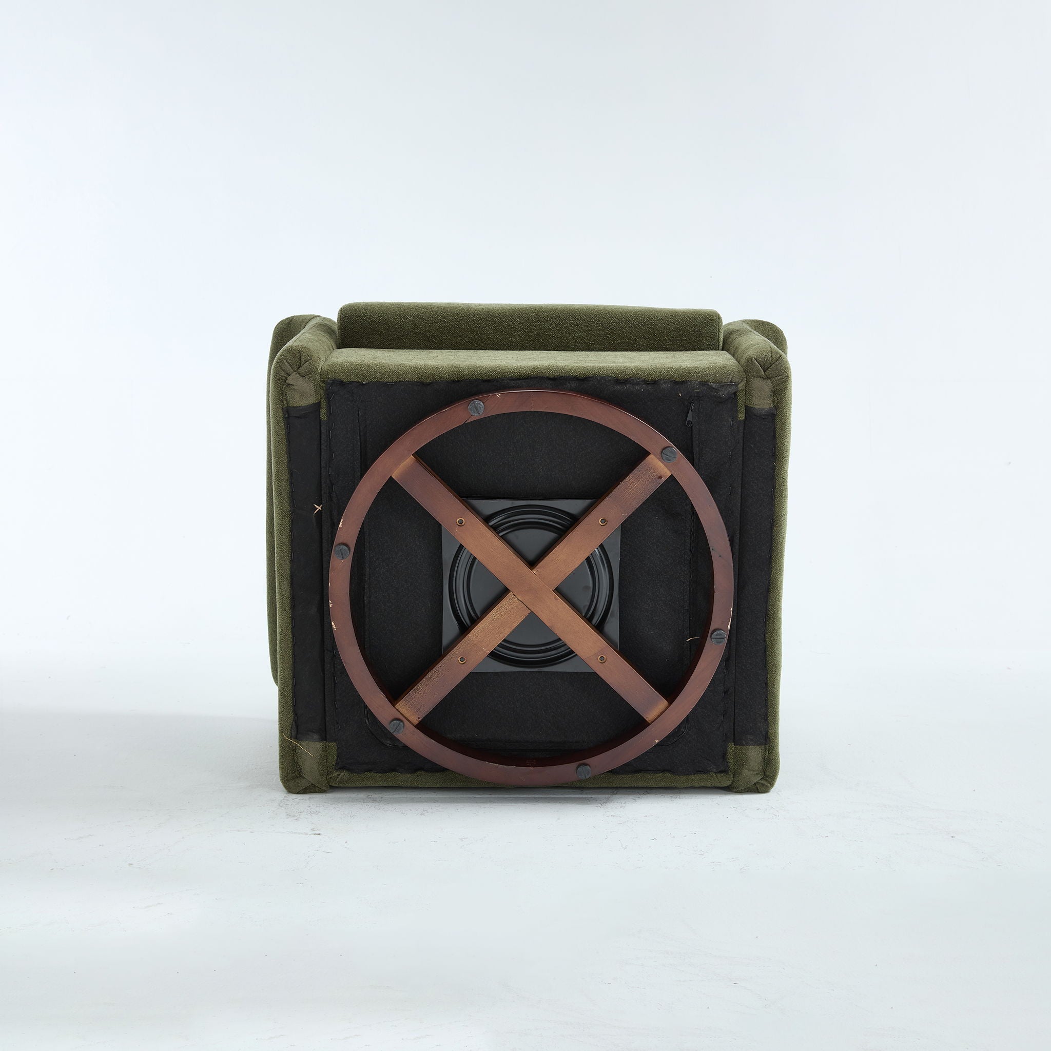 Modern Swivel Barrel Accent Chair With Base