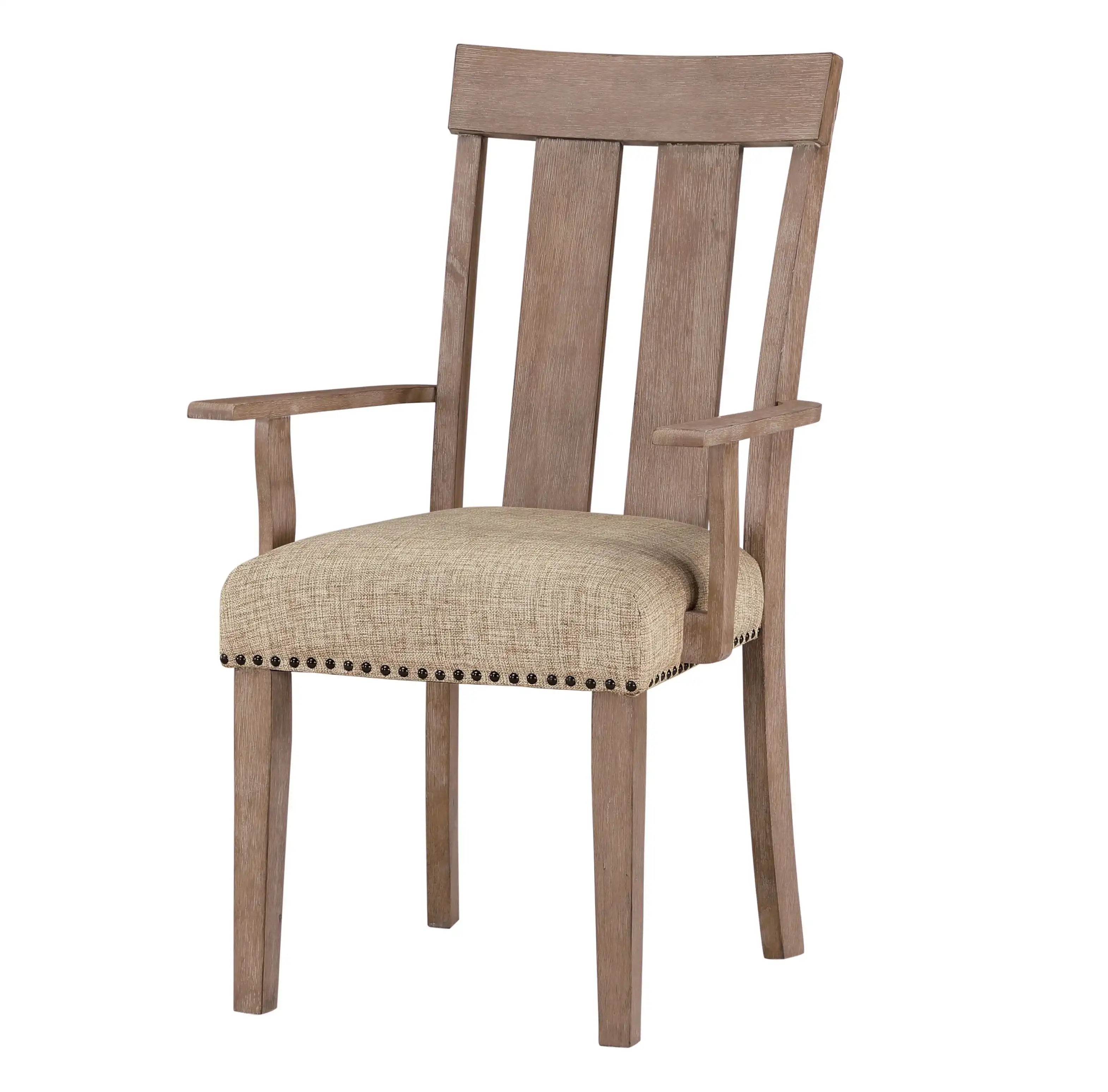 Nathaniel - Arm Chair (Set of 2) - Maple - Best Buy Furniture
