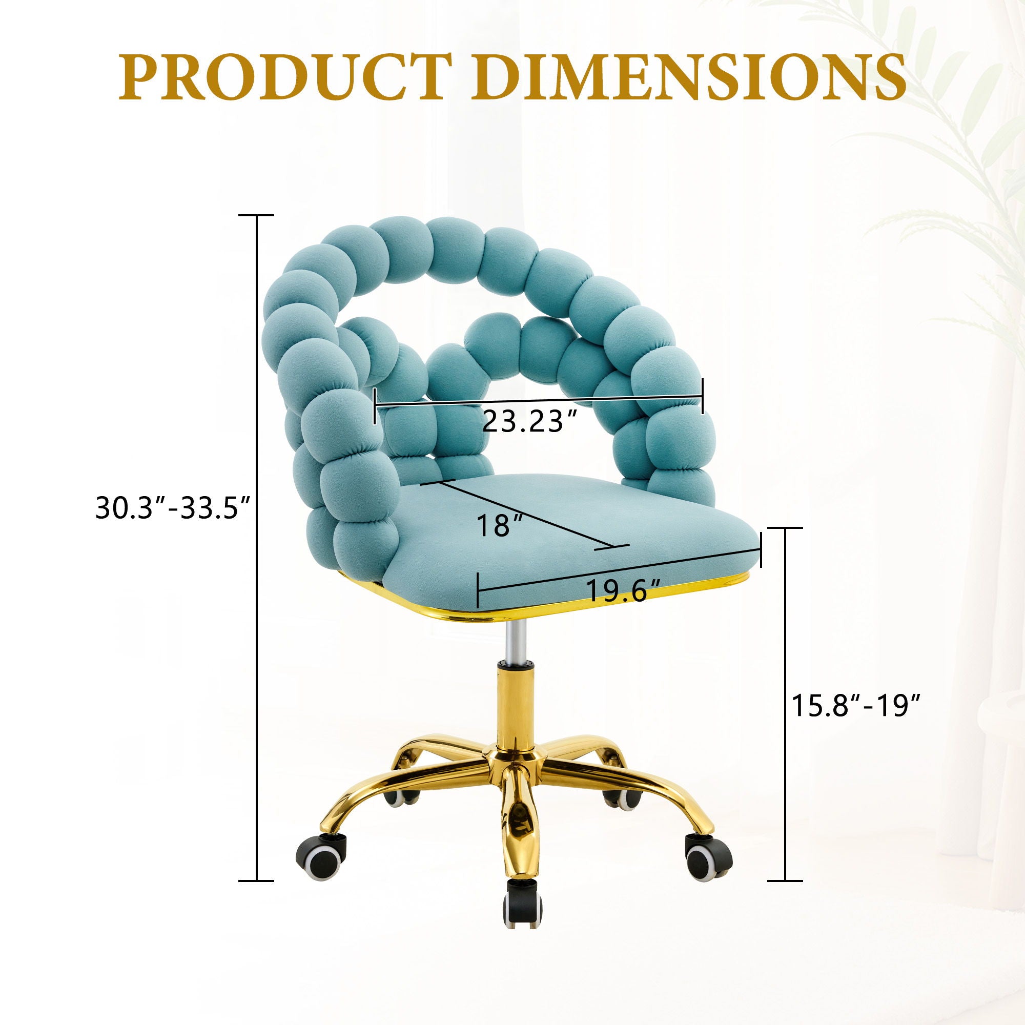 Puffy Bubble, Ball Chain Accent Chair With 5 Claw Casters