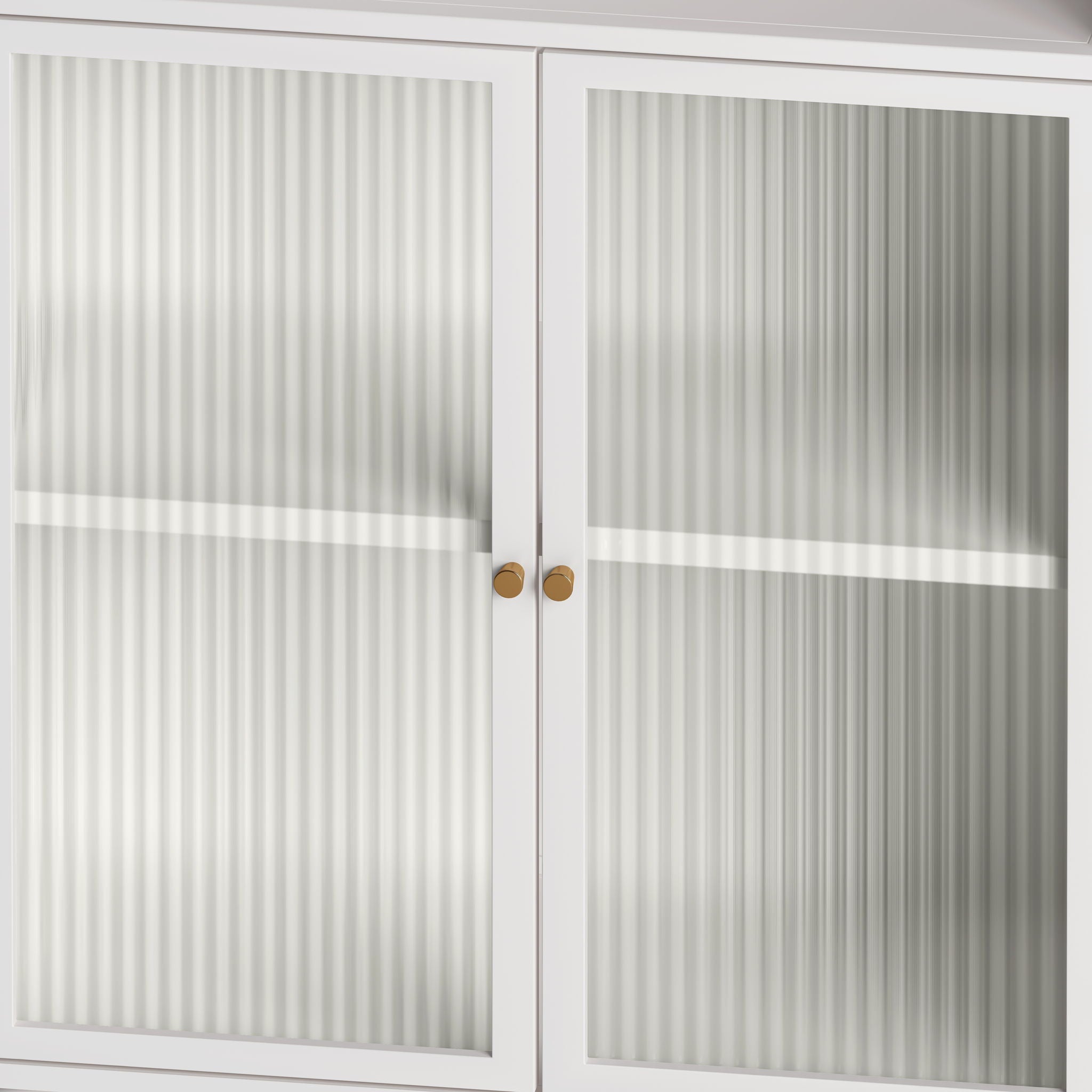 Storage Cabinet With Shelves And Glass Door, Freestanding Organizer For Bathroom - White