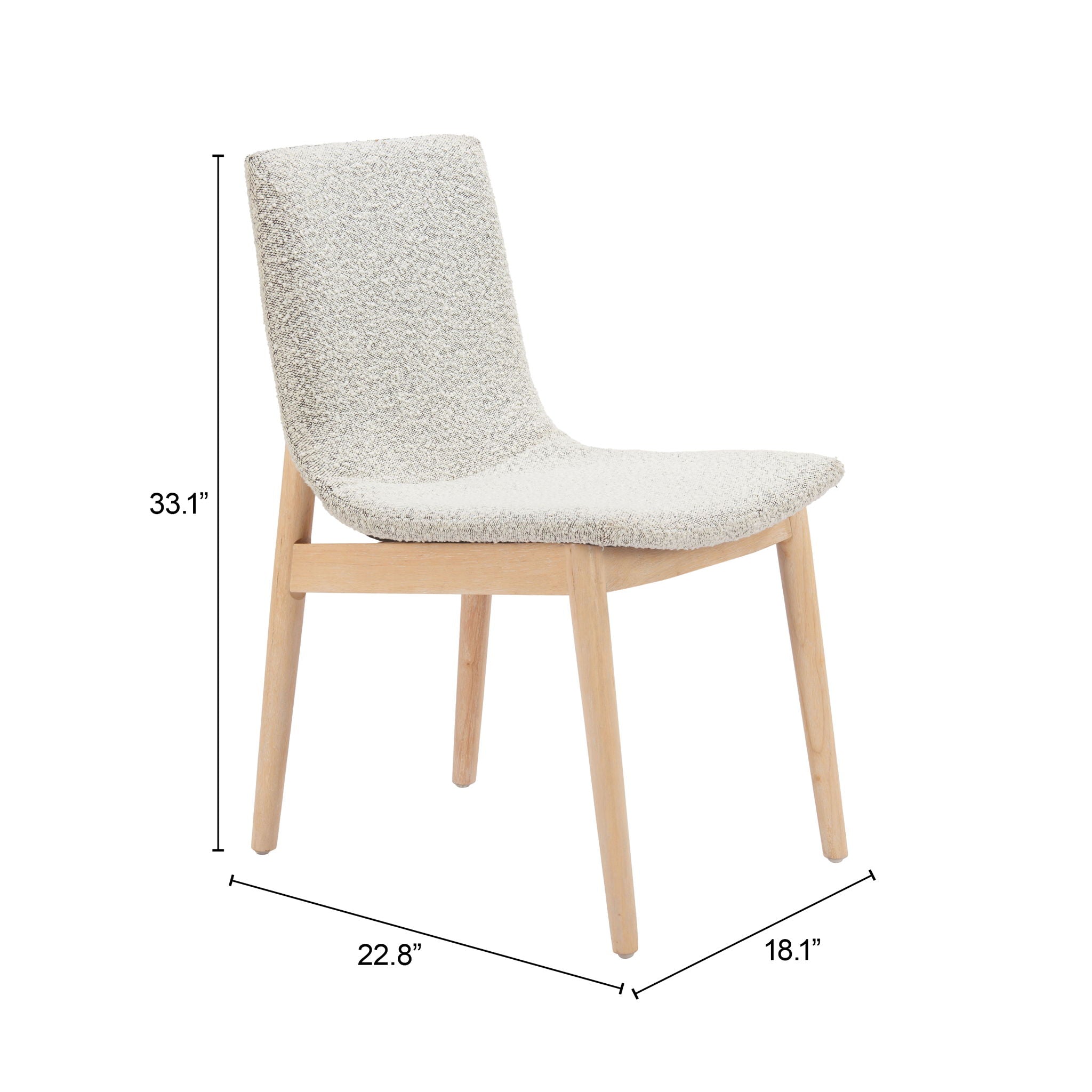 Raha - Dining Chair (Set of 2) - Gray / Whitewashed