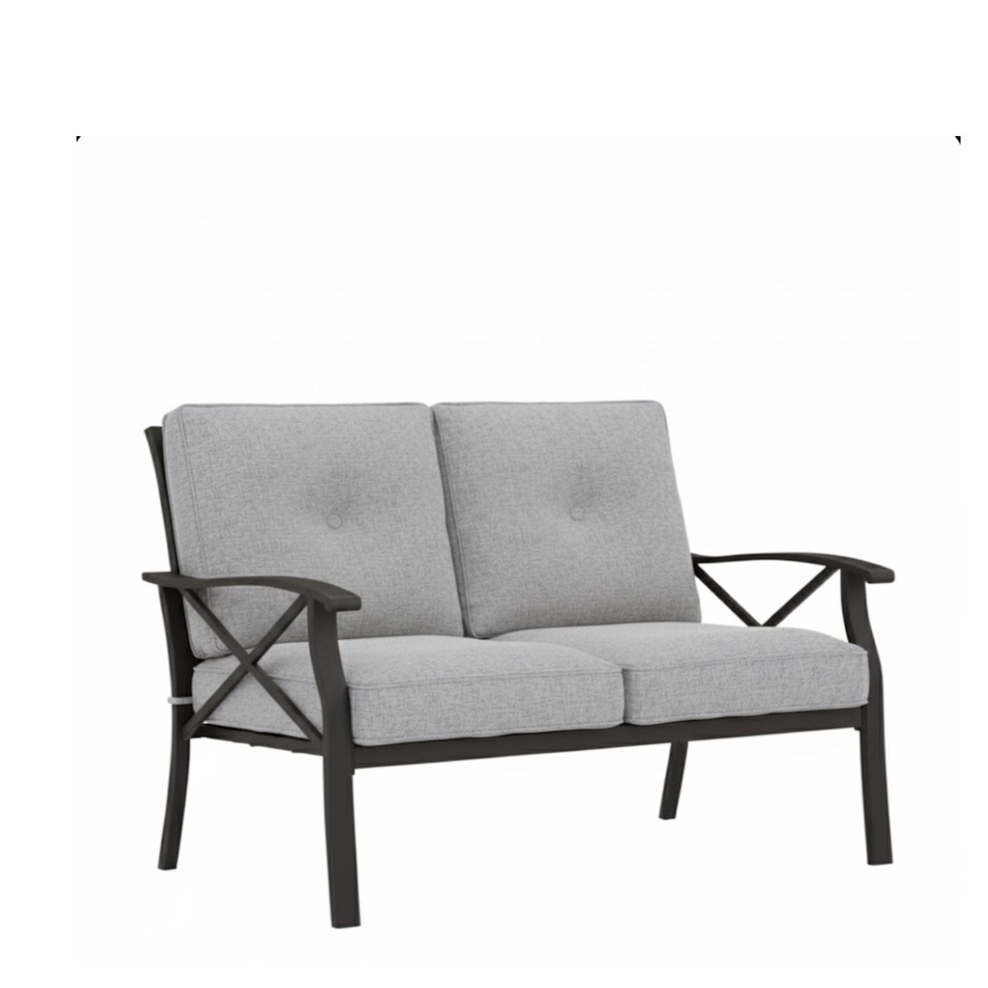 All-Weather Loveseat 2 Seats Sofa With Cushions