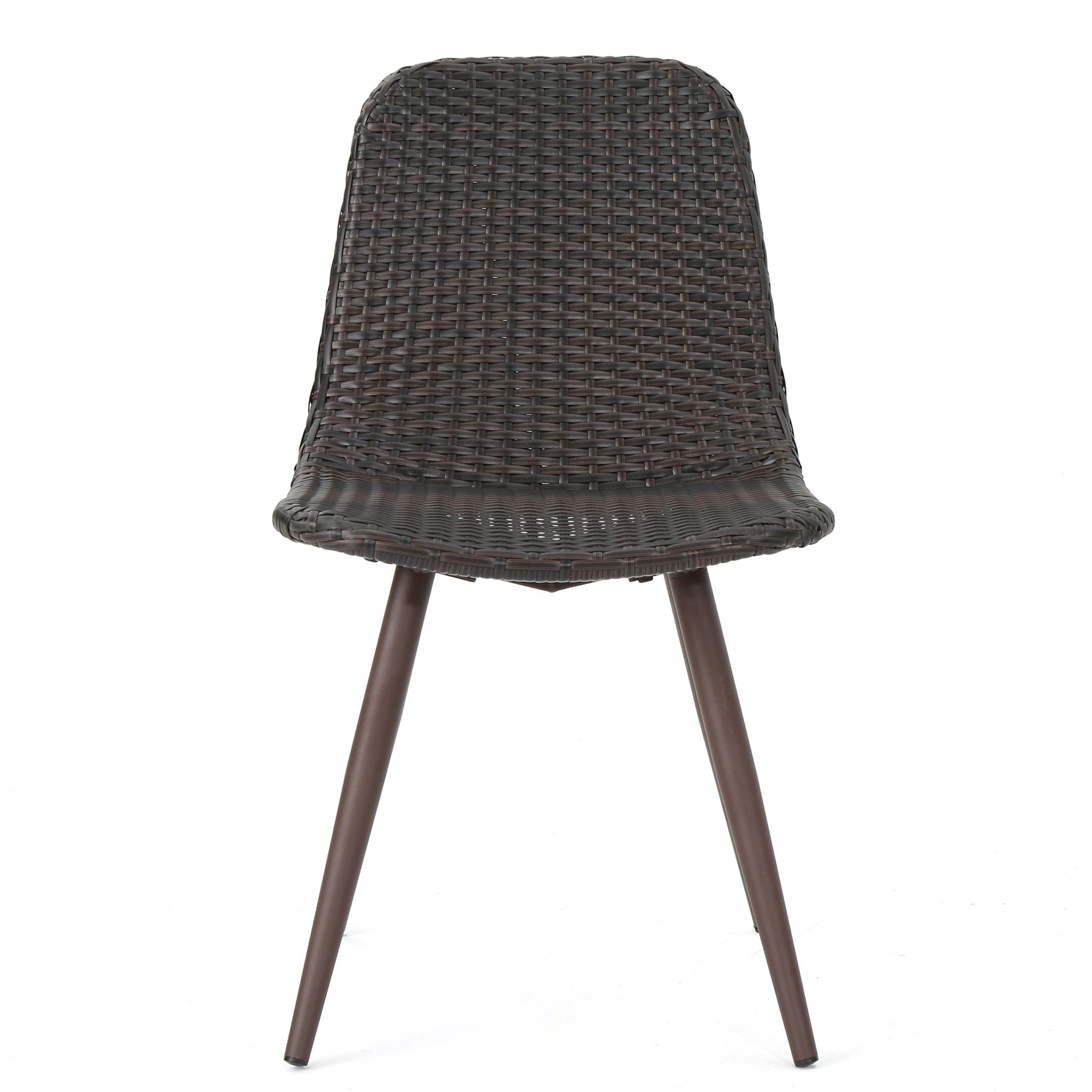 Dreamweaver - Outdoor Dining Chair With Powder Coated Legs (Set of 2) - Brown