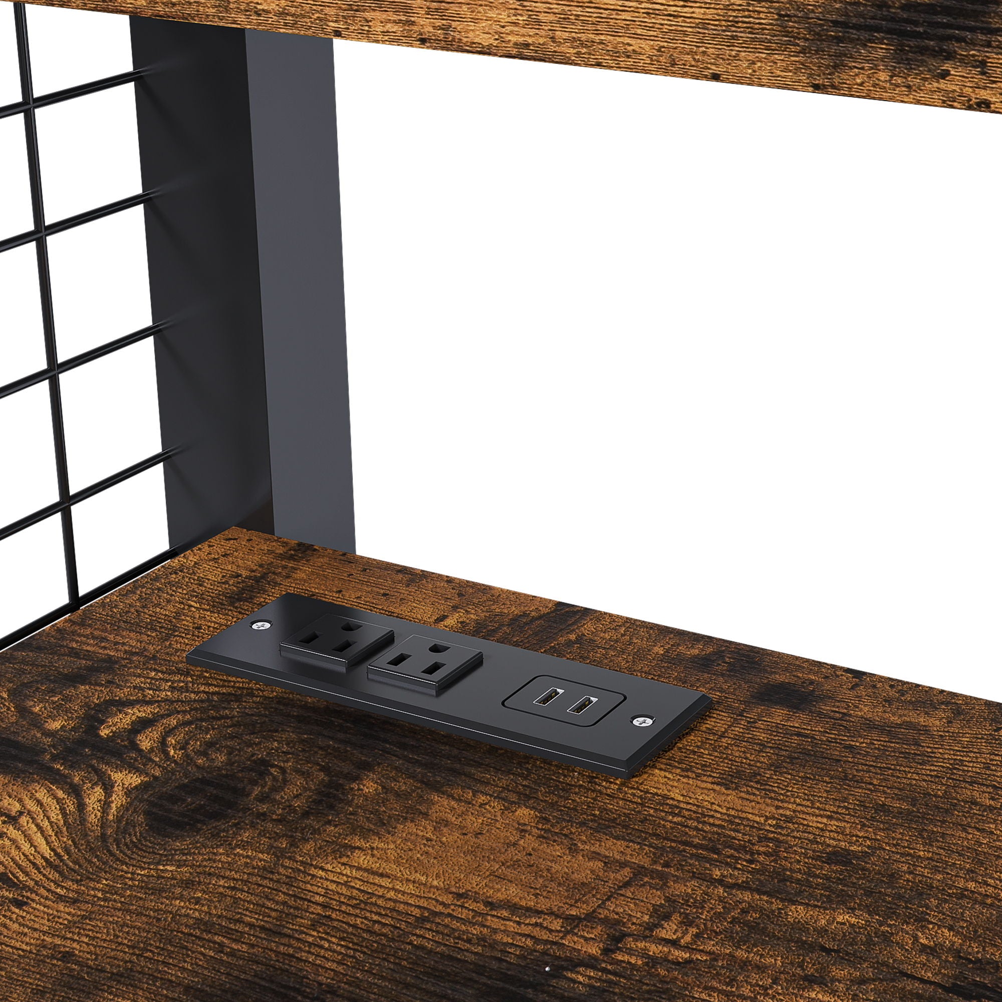 Full Size Loft Bed With Desk & Wardrobe Heavy Frame, Built In Staircase, Storage Rack & Shelves Gaming Bed - Black - Best Buy Furniture