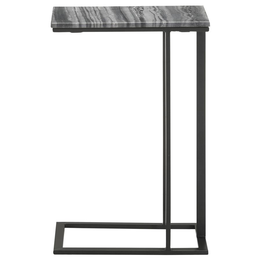 Vicente - Marble Top C-Shaped Sofa Side Table