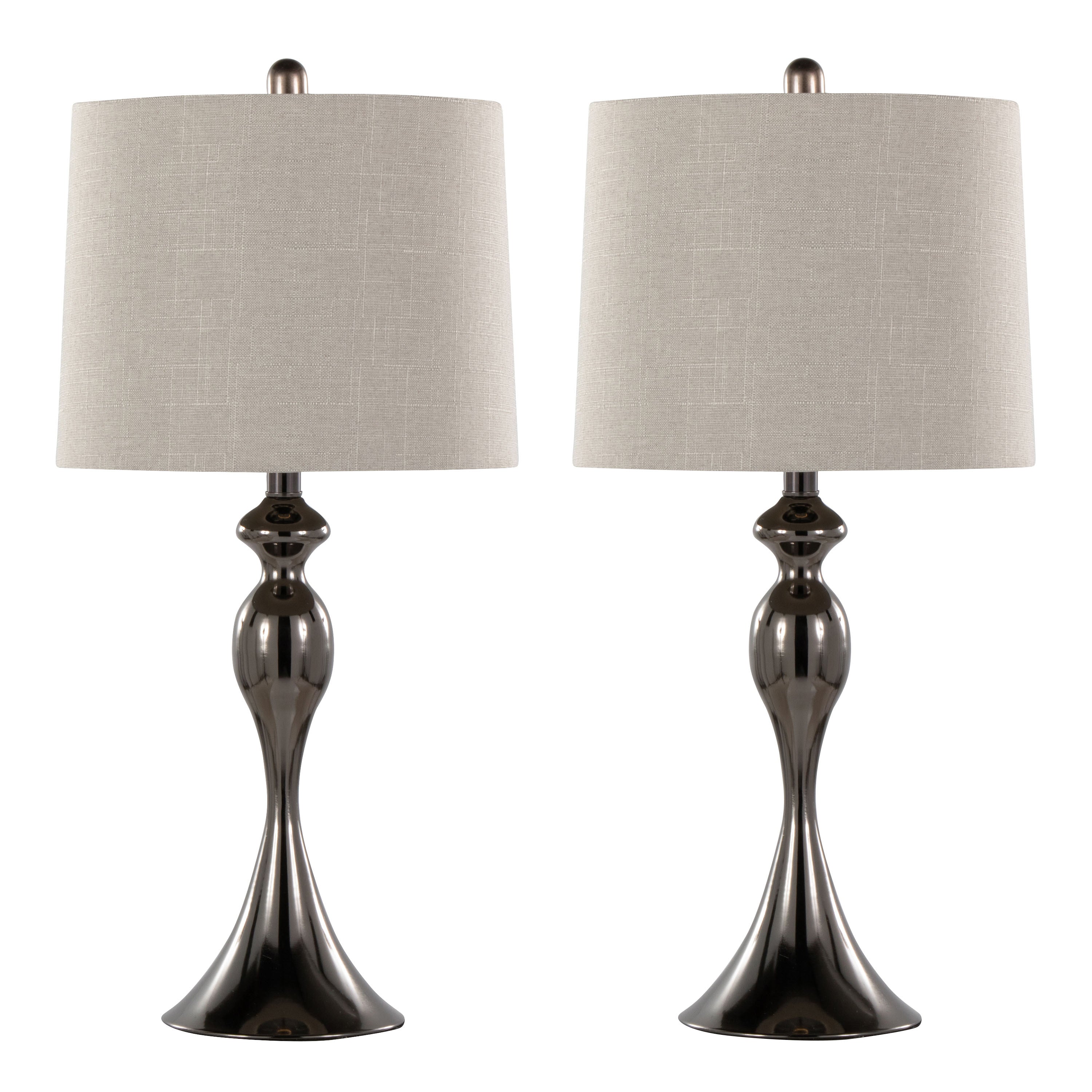 Ashland 27" Contemporary Metal Table Lamp Set of 2
