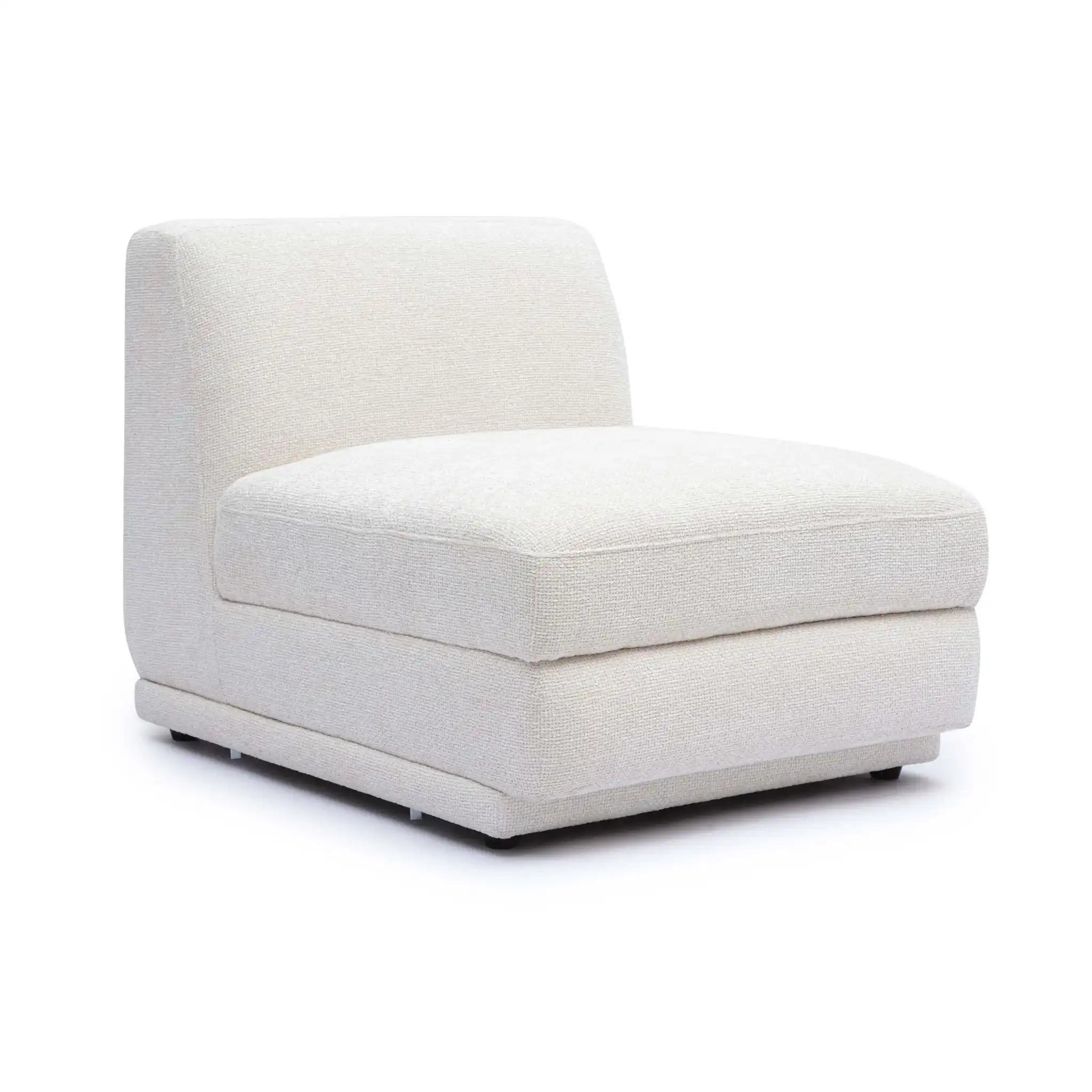 Perry - Modular Armless Chair - Cream