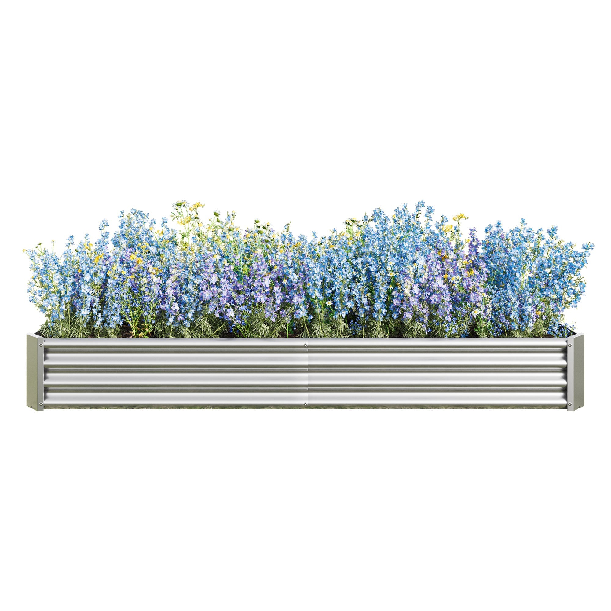Raised Garden Bed Kit - Metal Raised Bed Garden 7.6x3.7x0.98ft