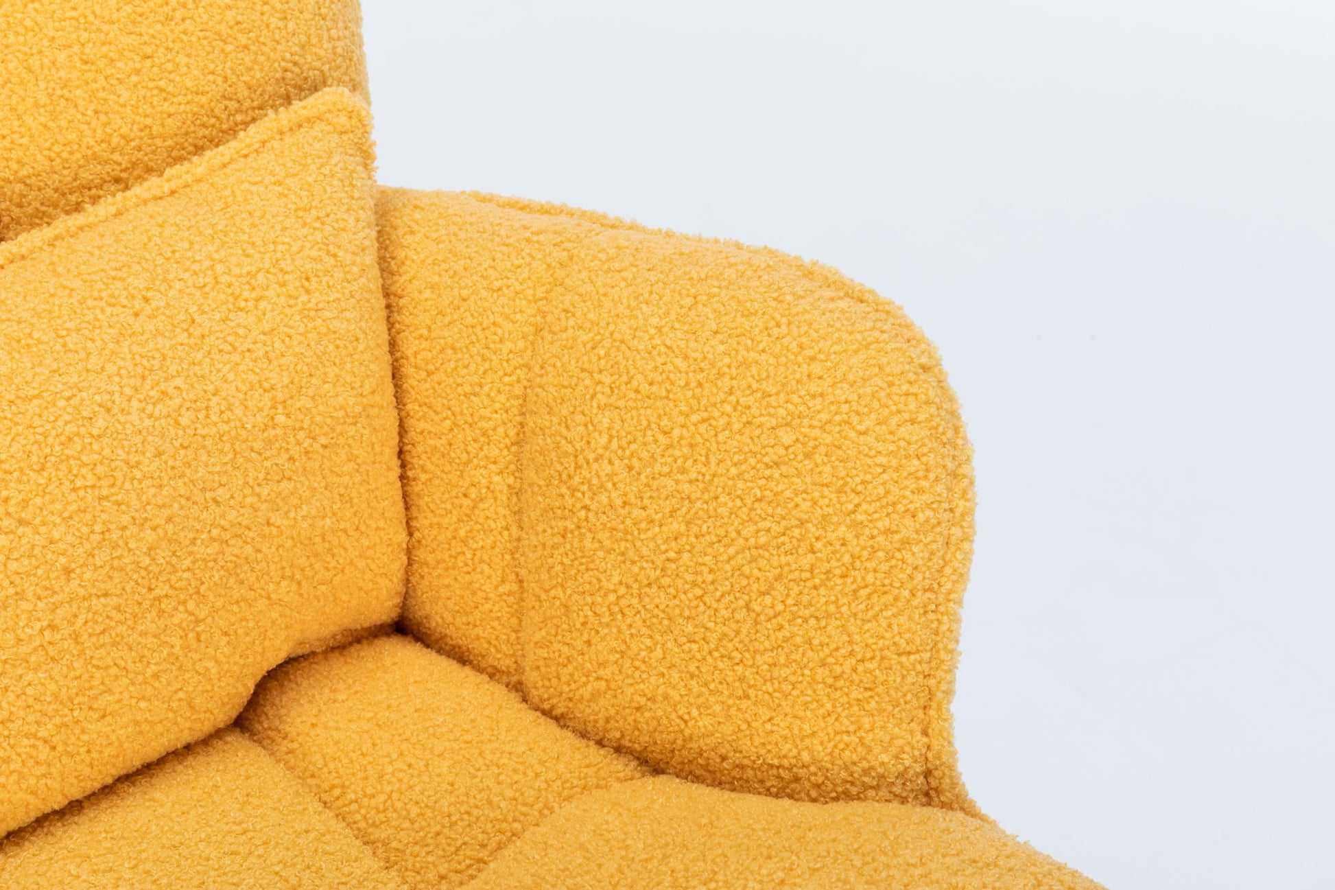 Rocking Chair Nursery, Teddy Upholstered Glider Rocker With High Backrest, Reading Chair Modern Rocking Accent Chairs Glider Recliner For Living Room - Yellow - Best Buy Furniture
