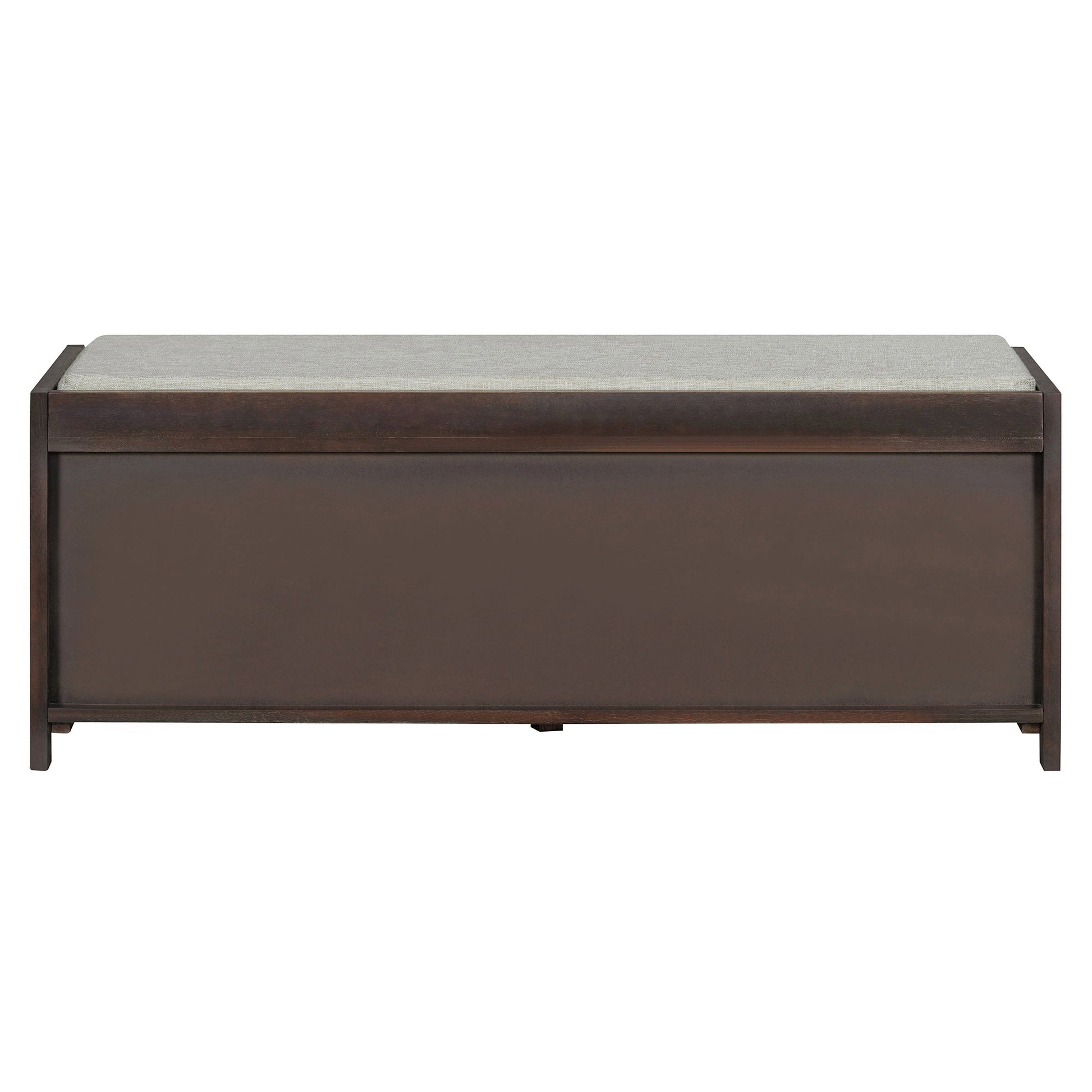 Shoe Bench with Storage and Cushion (Espresso) - Best Buy Furniture