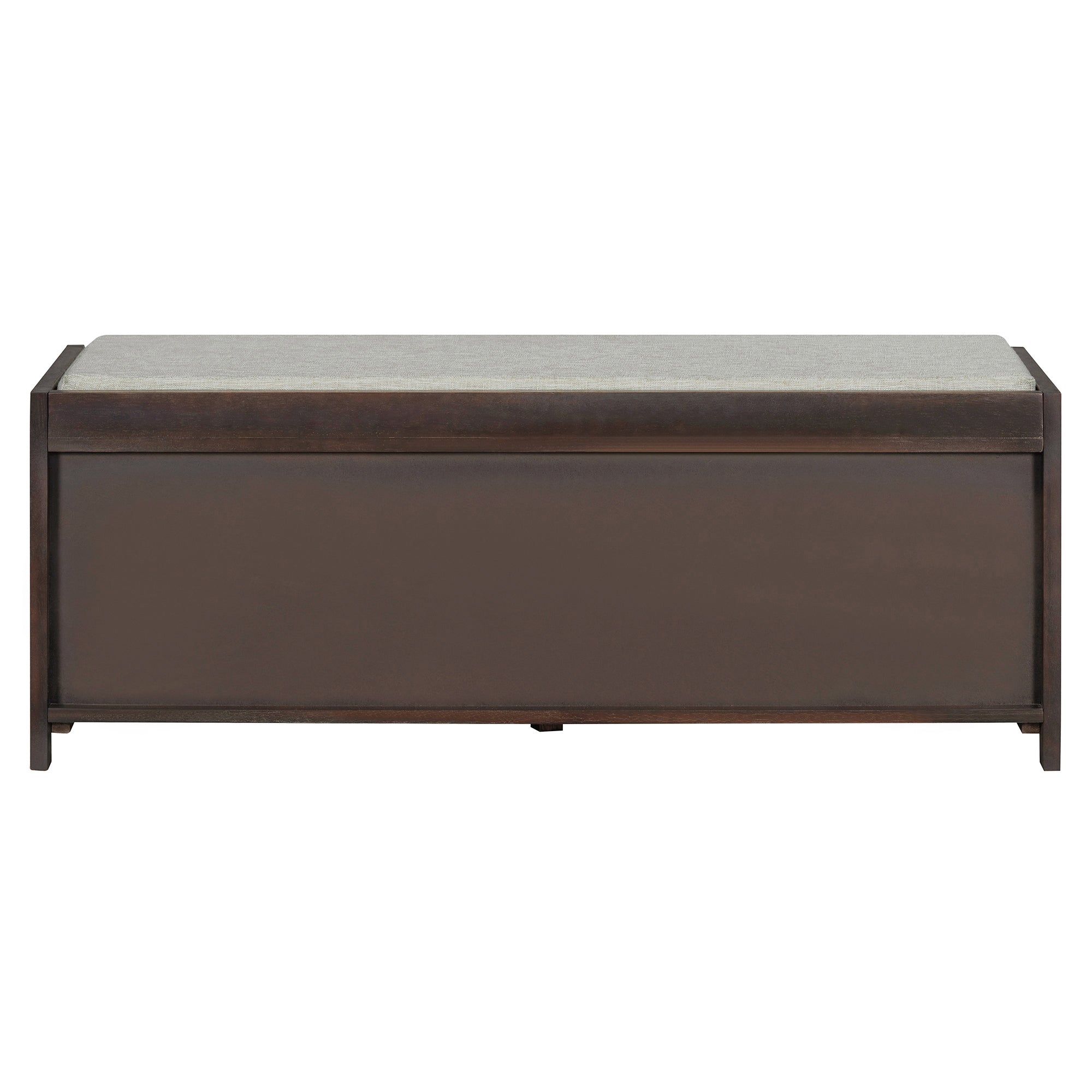 Shoe Bench with Storage and Cushion (Espresso) - Best Buy Furniture