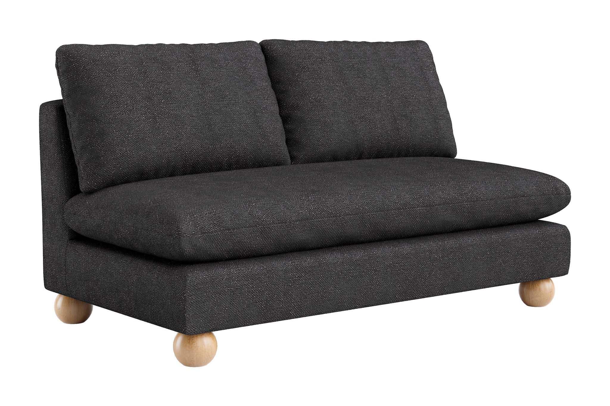 Minze - Loveseat - Black
