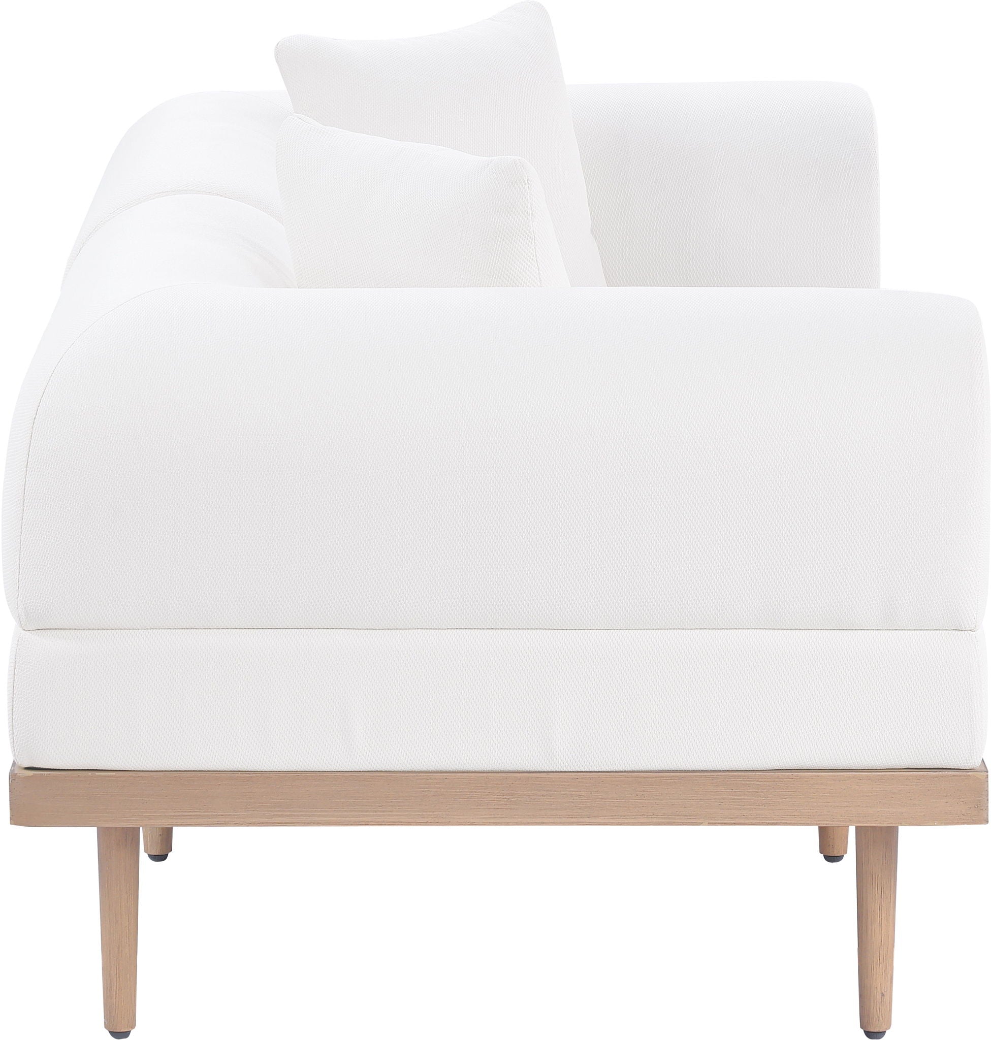 Laguna - 2 Piece Resilient Water Resistant Fabric 71" Upholstered Outdoor Patio Modular Loveseat