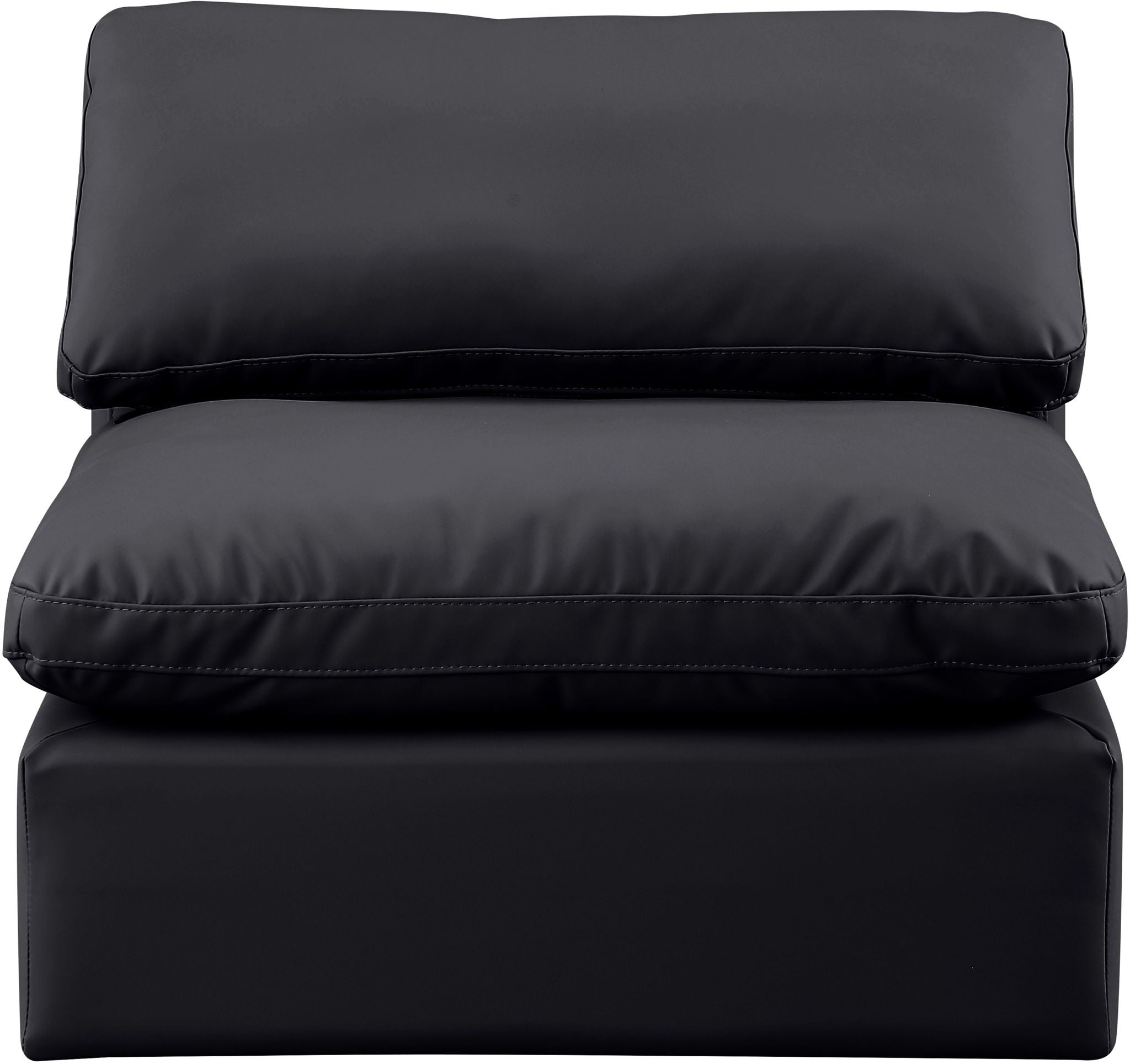 Indulge - Faux Leather Armless Chair