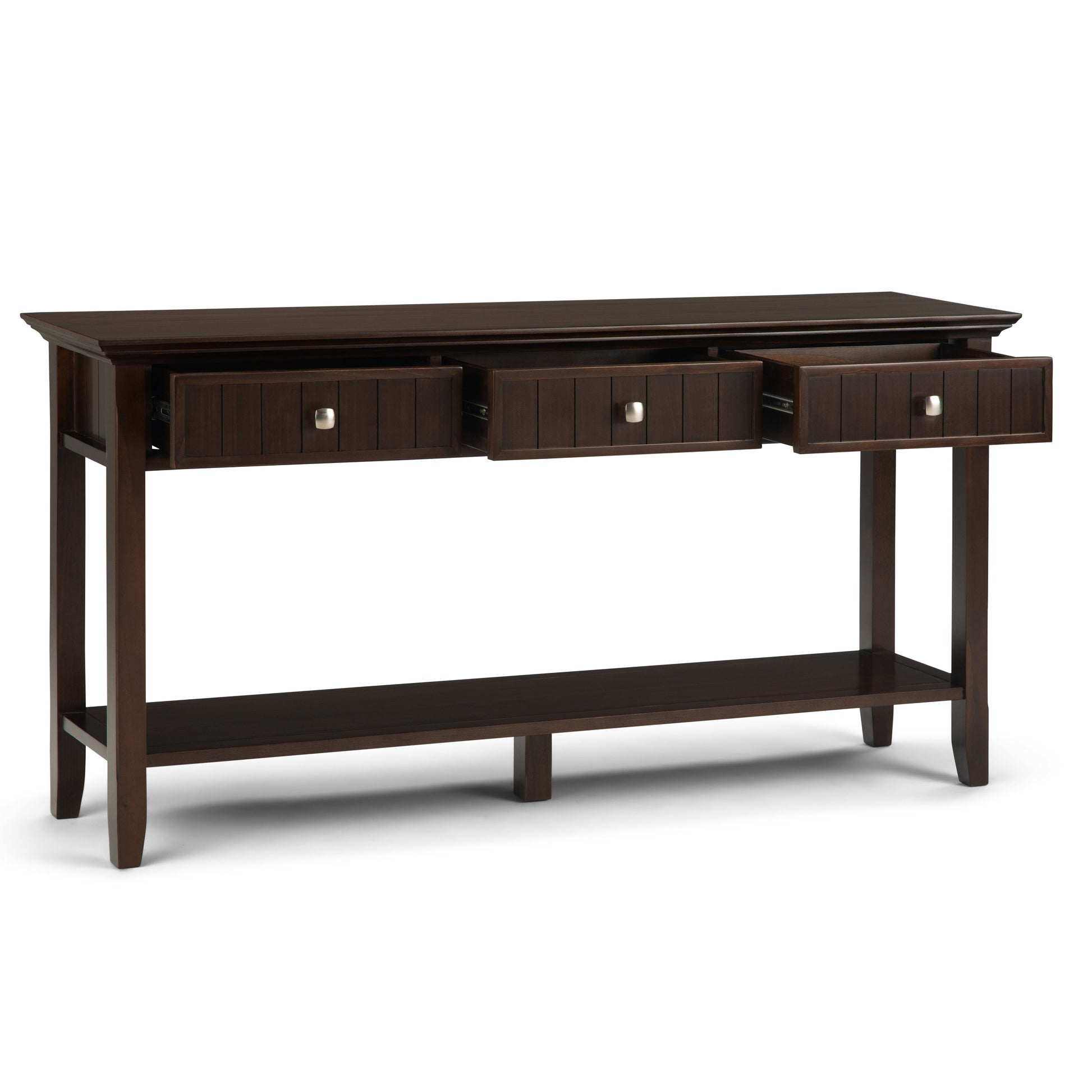 Acadian - Wide Console Sofa Table - Brunette Brown - Best Buy Furniture
