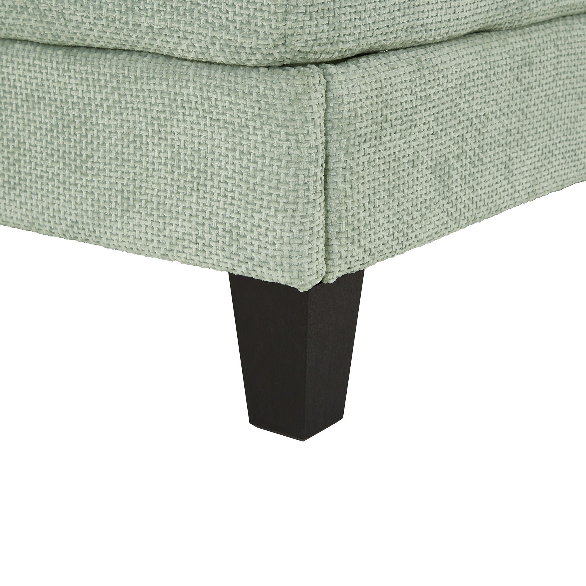 Chaise Bed Lounge Sofa Chair With Adjustable Backrest And LED Light Strip - Green