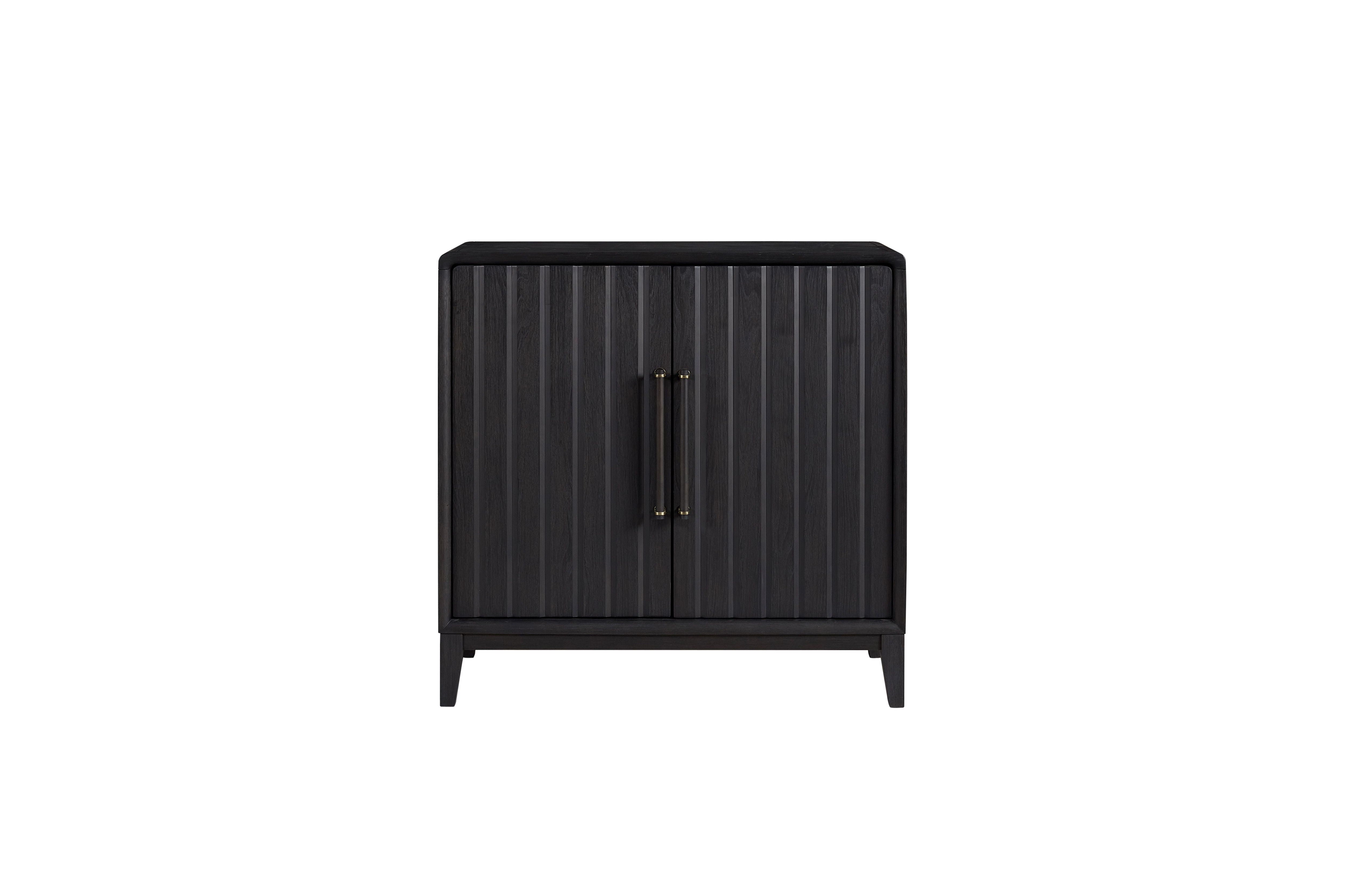 Ample Storage Bar Cabinet - Peppercorn - Best Buy Furniture