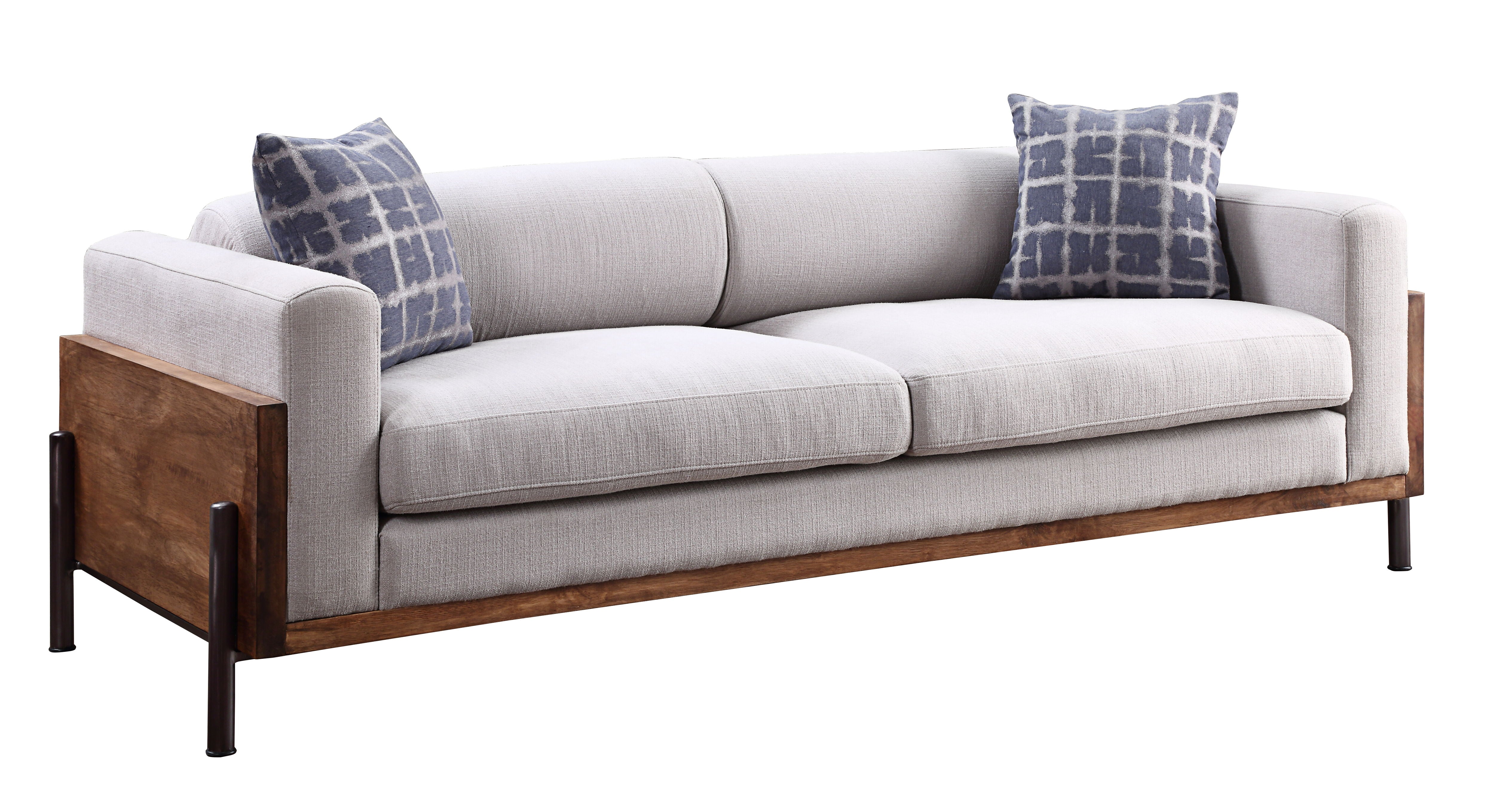 Pelton - Sofa With 2 Toss Pillows - Walnut - Best Buy Furniture