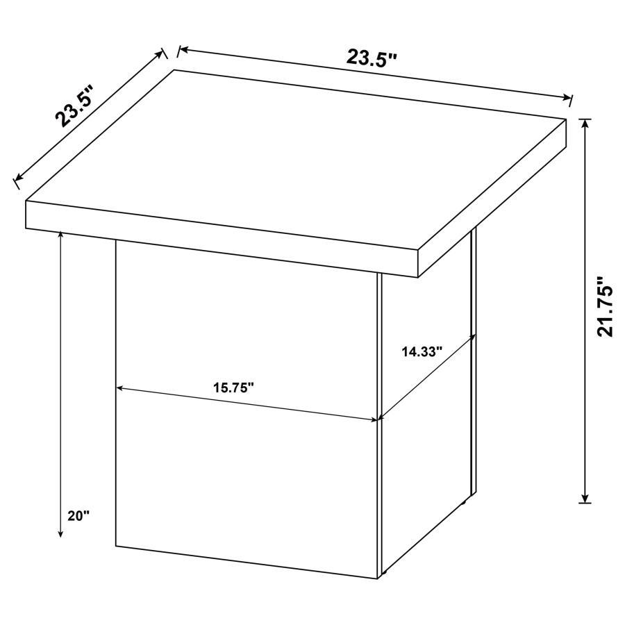 Devar - Square Coffee Table Set