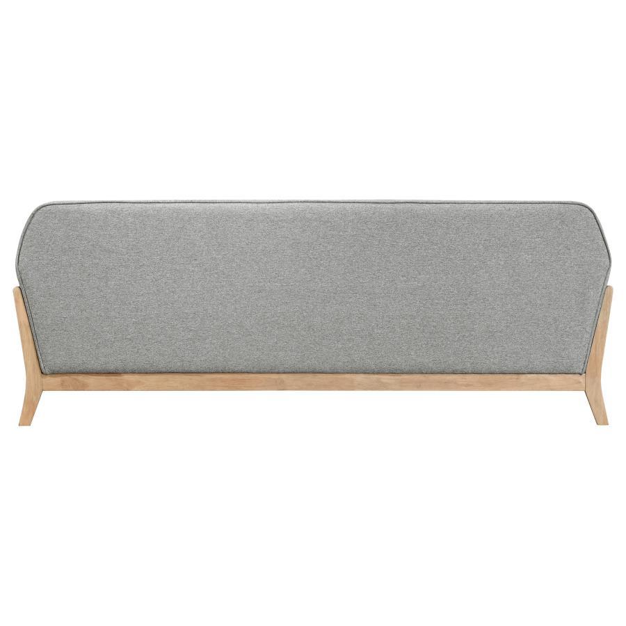 Vaughn - Fabric Upholstered Flared Arm Sofa - Gray