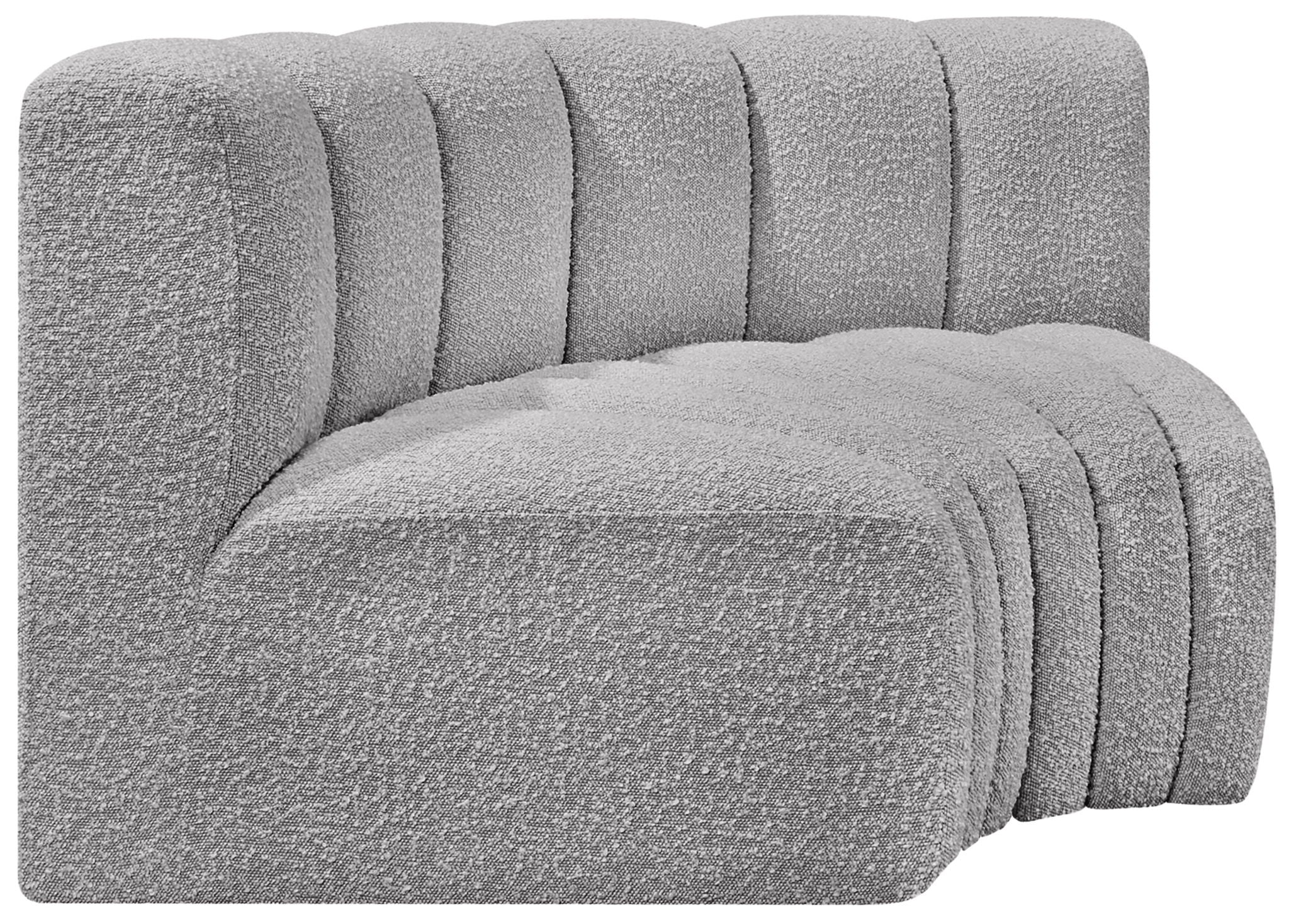 Arc - Boucle Fabric 2 Piece Modular Sofa