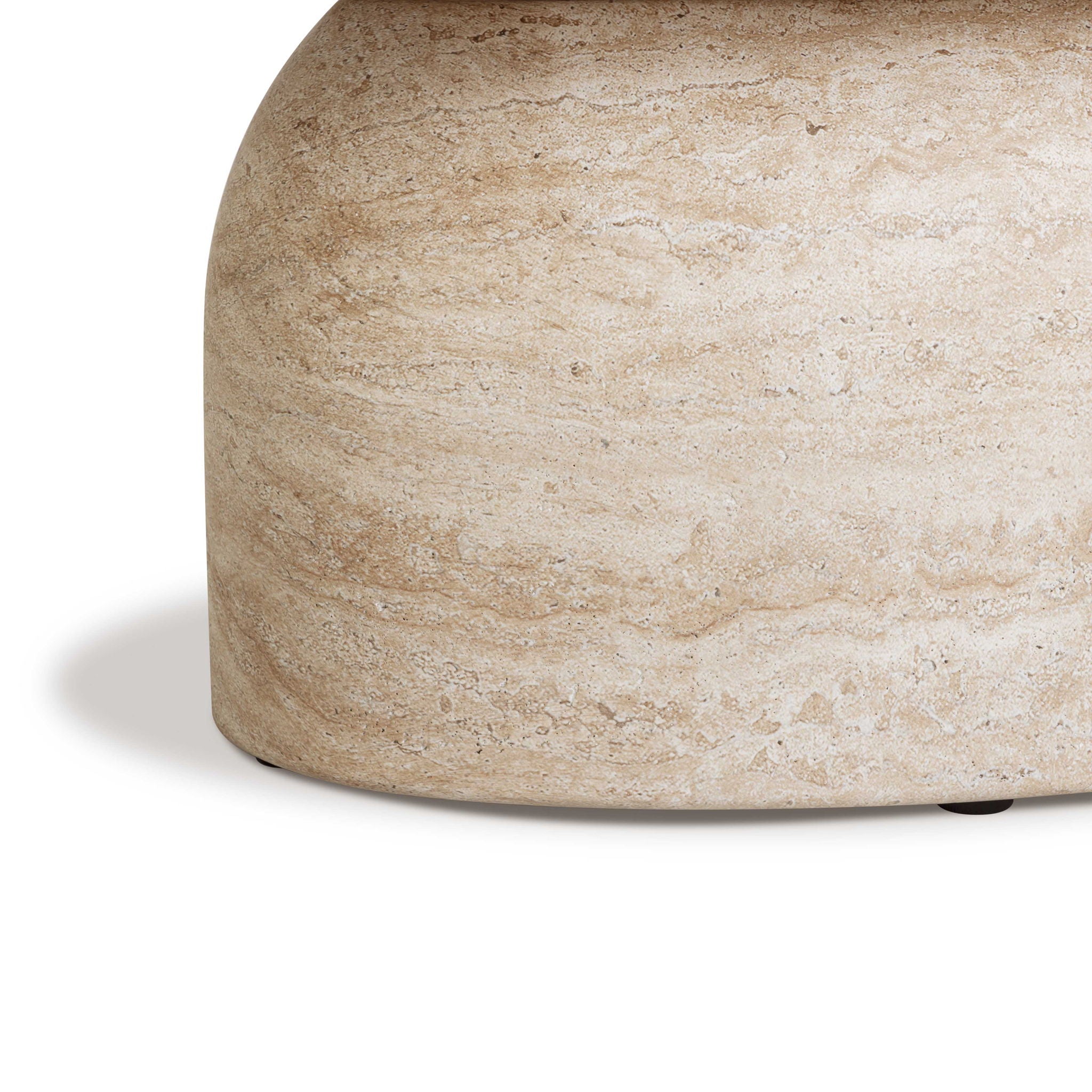 Sonia - Indoor / Outdoor Concrete Coffee Table - Faux Travertine