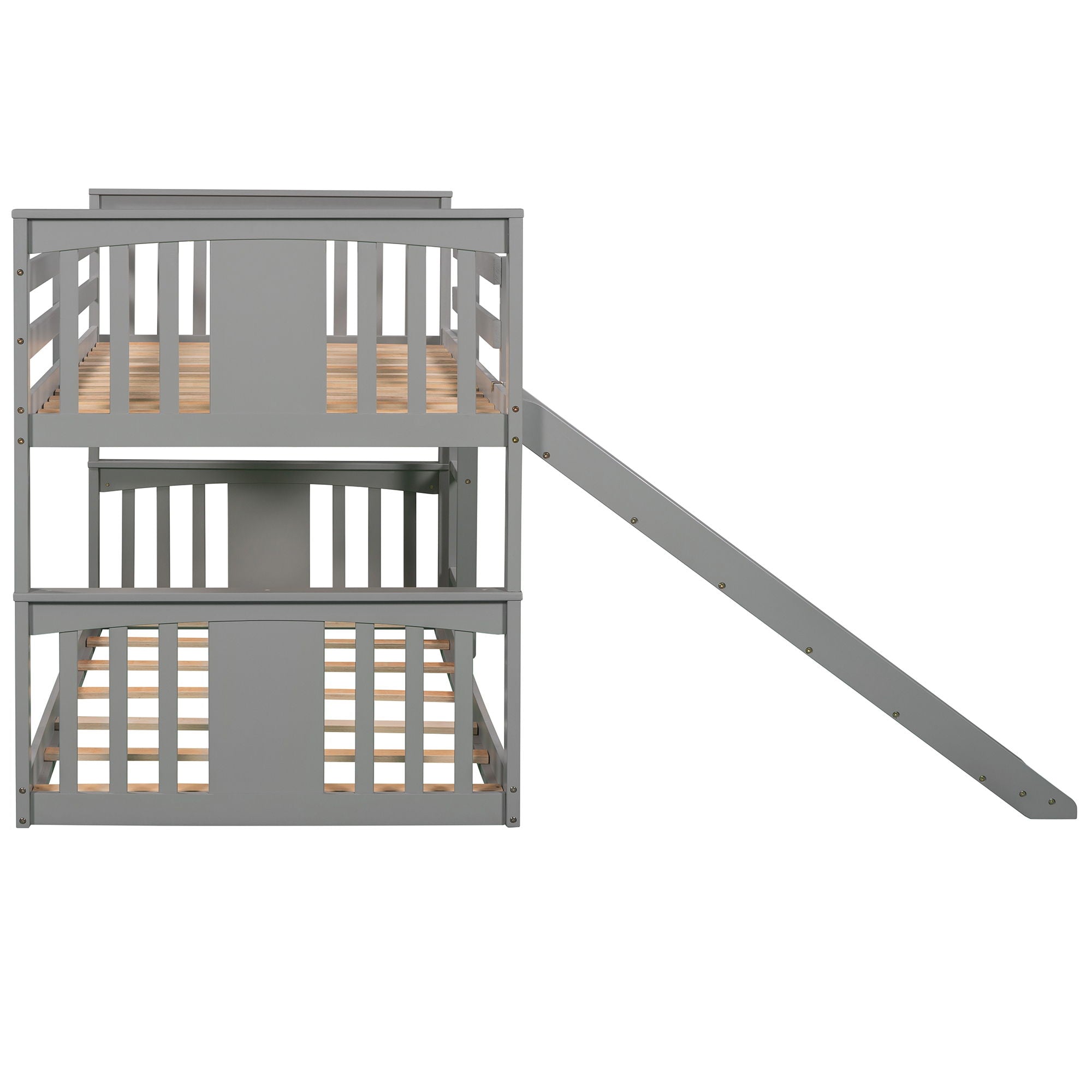Bunk Bed With Convertible Ladder And Slide