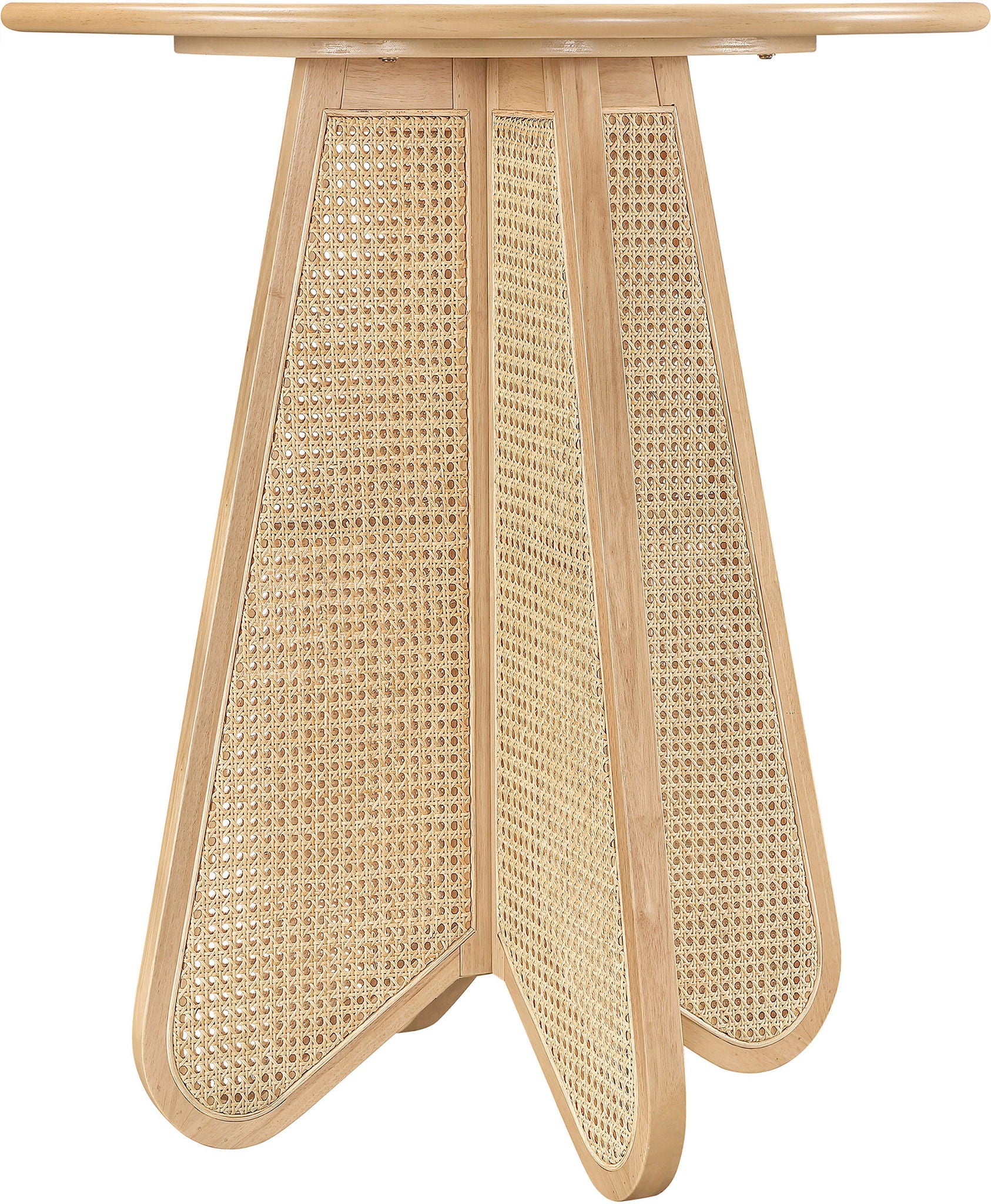 Butterfly - Solid Wood And Natural Cane Table With Natural Top