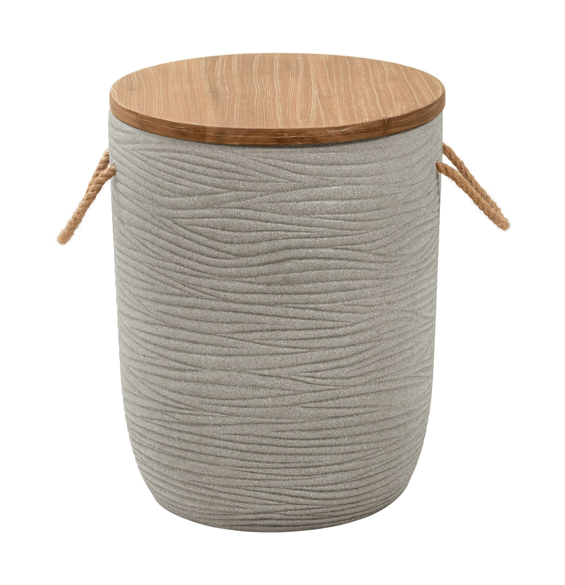Biban - Outdoor Side Table - Natural / Brown