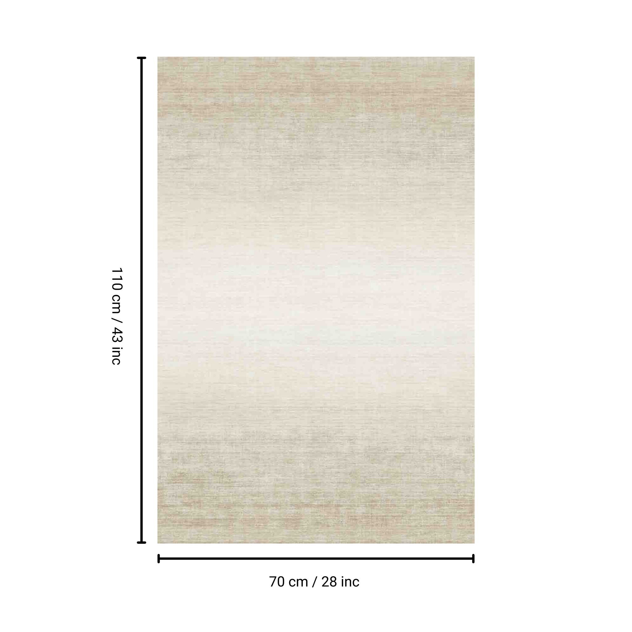 Macau - 28" X 43" Non - Slip Accent Rug - Beige