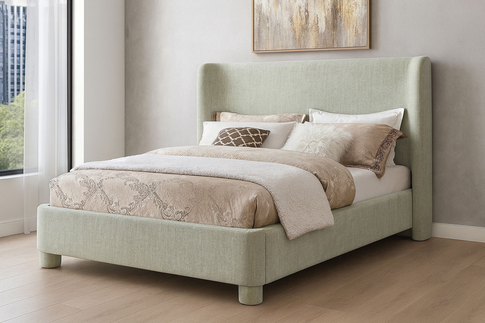 Penny - Chenille Fabric Bed