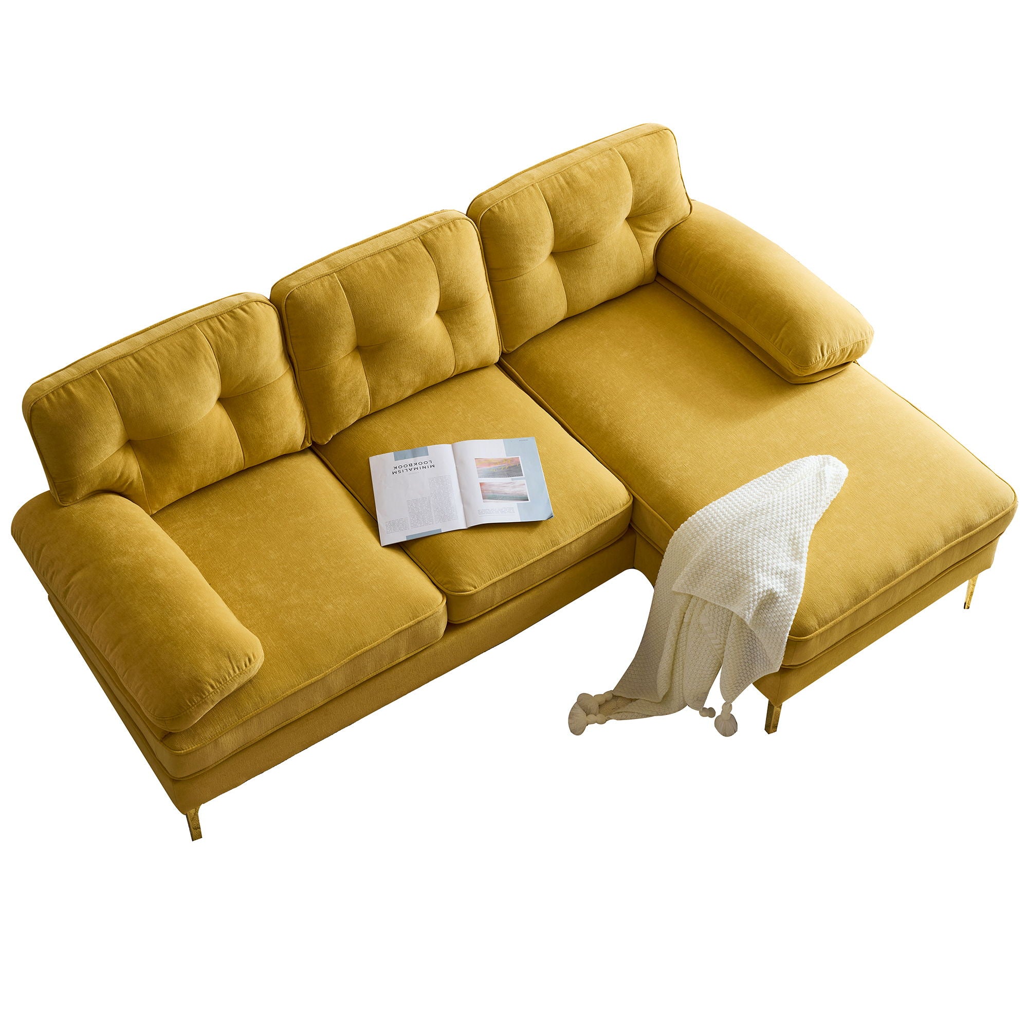 Modern L Shaped Sectional Sofa For Living Room