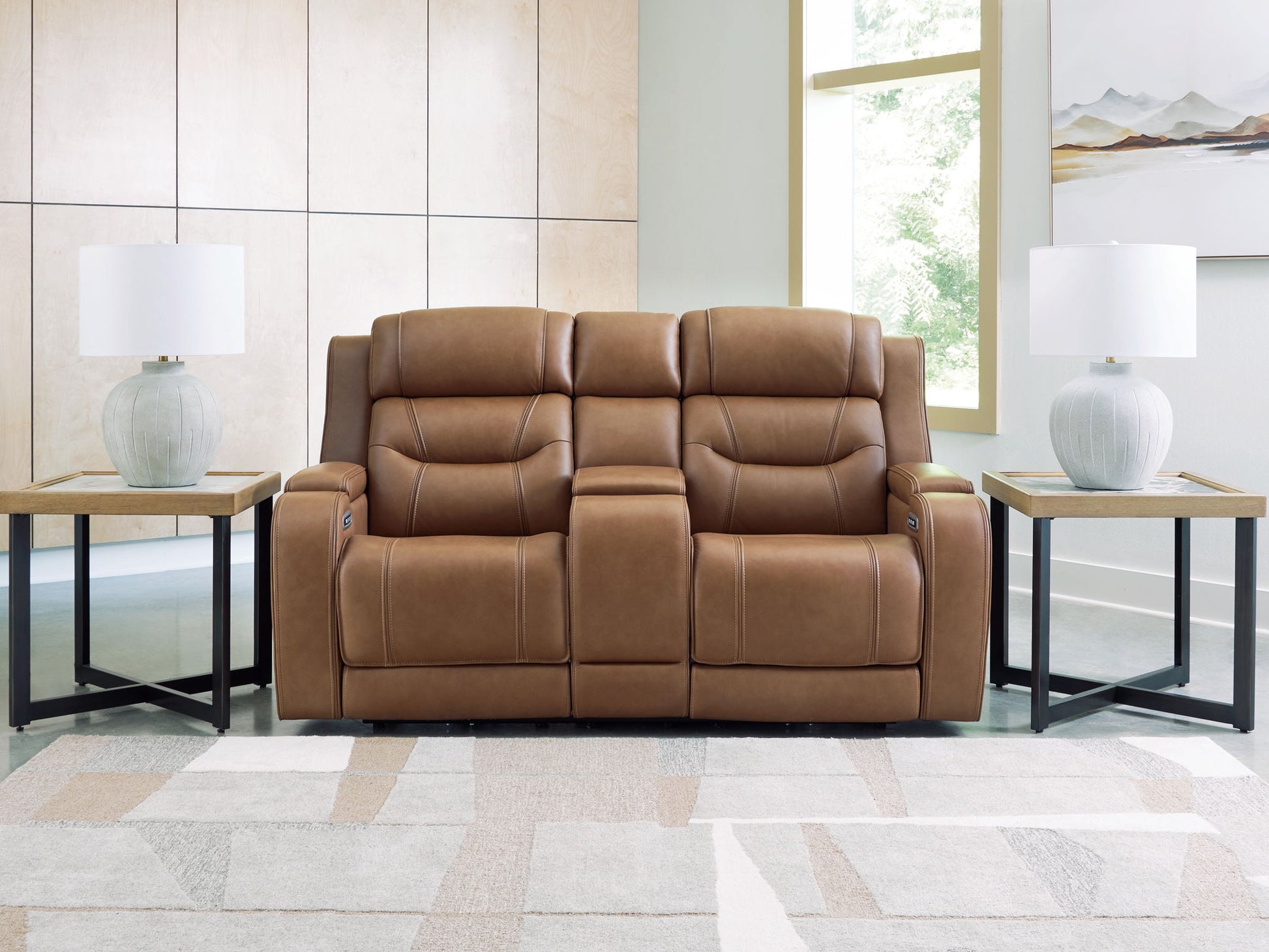 Knightington - Power Reclining Loveseat With Audio Seating - Best Buy Furniture