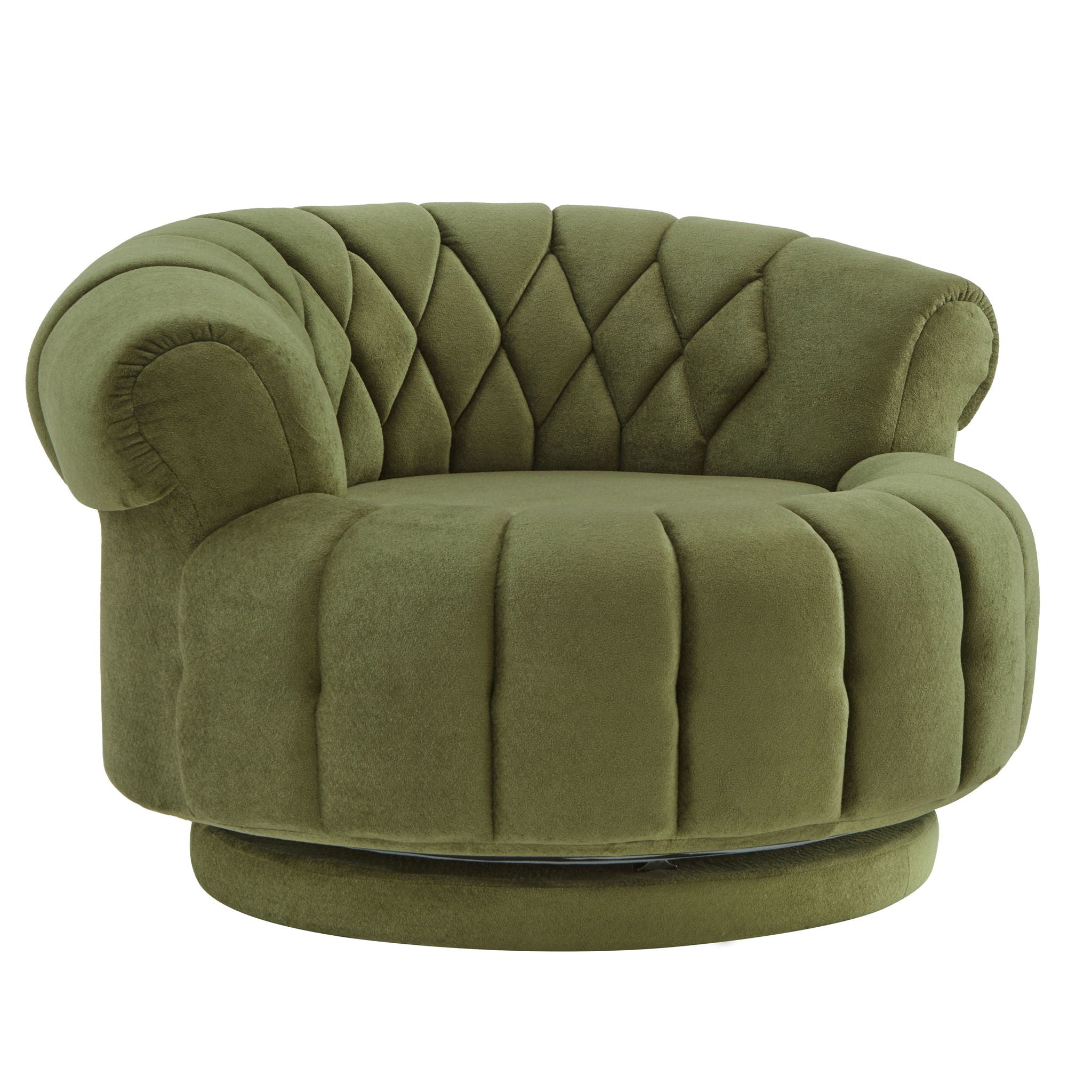 Round Swivel Accent Chair With Rotation