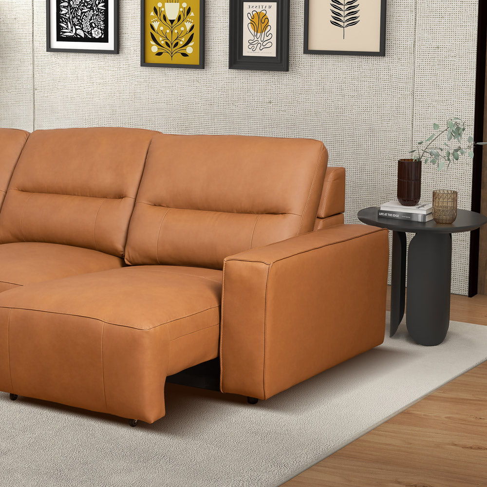 Grant - Triple Power Convertible Sofa - Cognac
