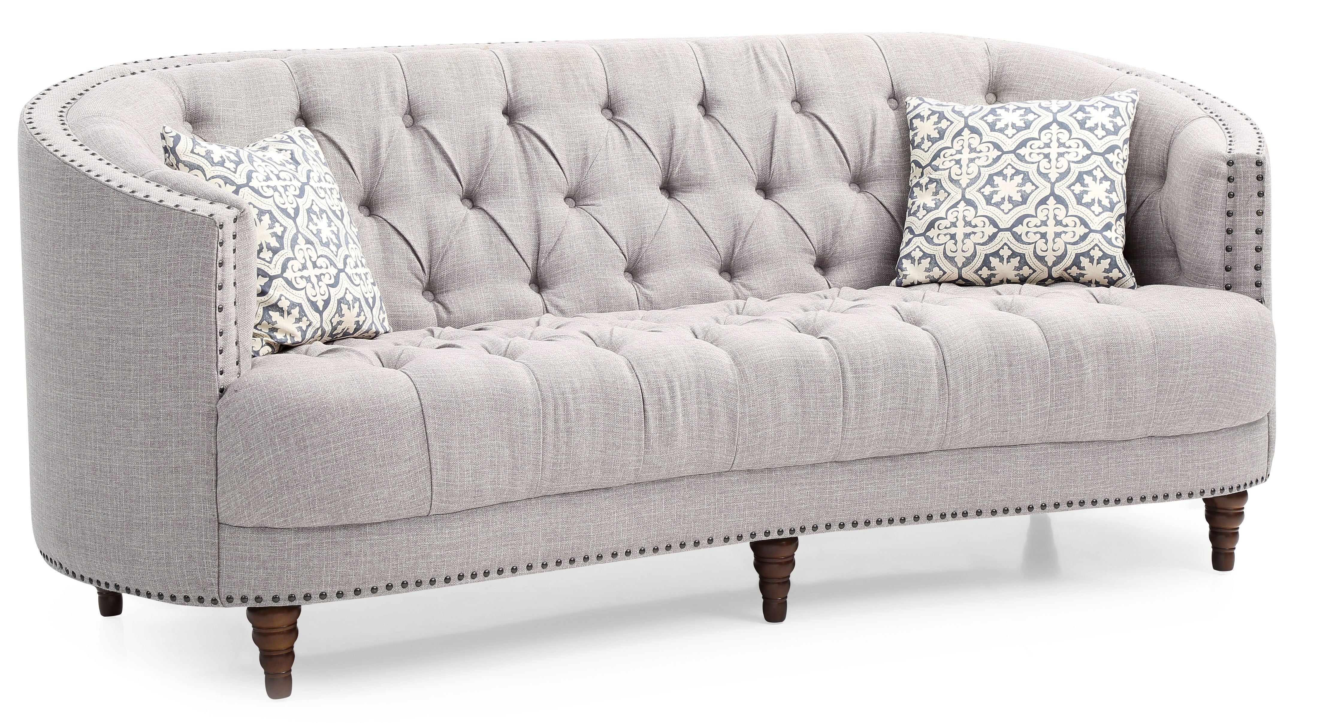 Dania - Luxurious Velvet Sofa - Best Buy Furniture