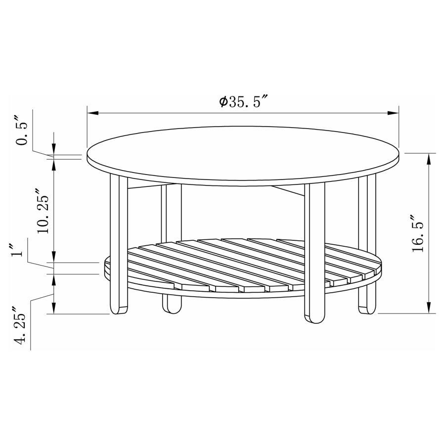 Fowler - Round Coffee Table Set