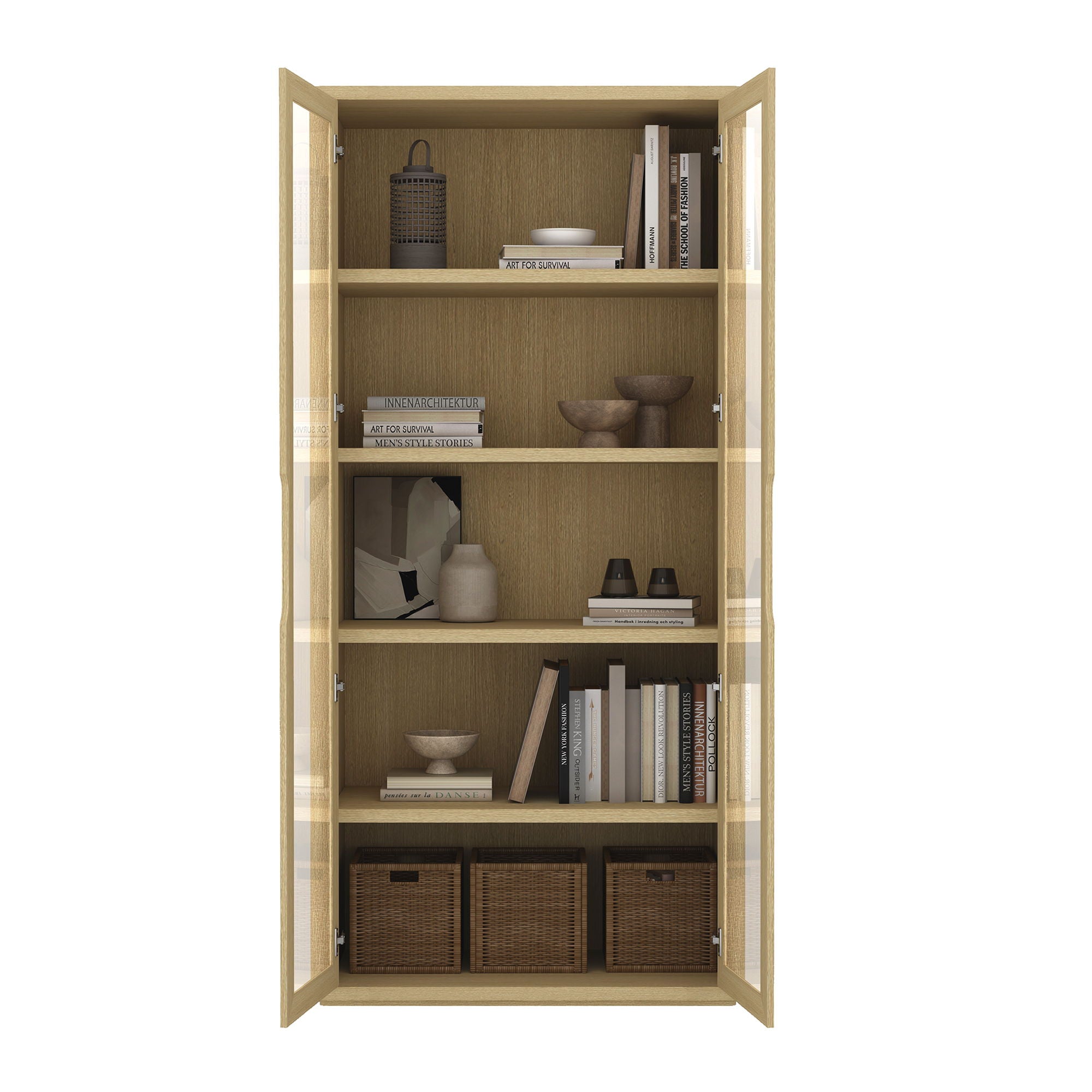 Rivington - Bookcase Cabinet With Glass Doors