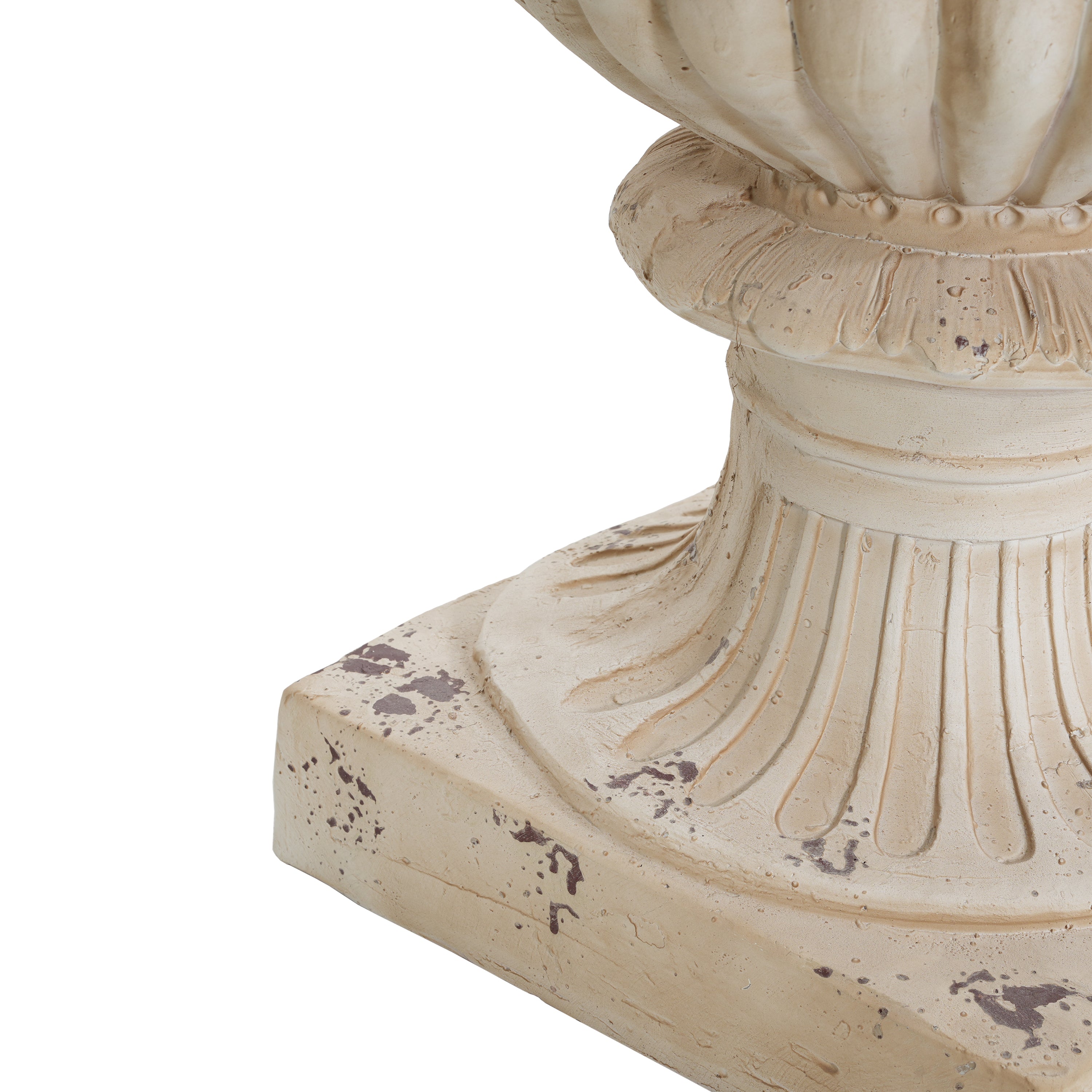 Garden Urn, Antique White, 27" H