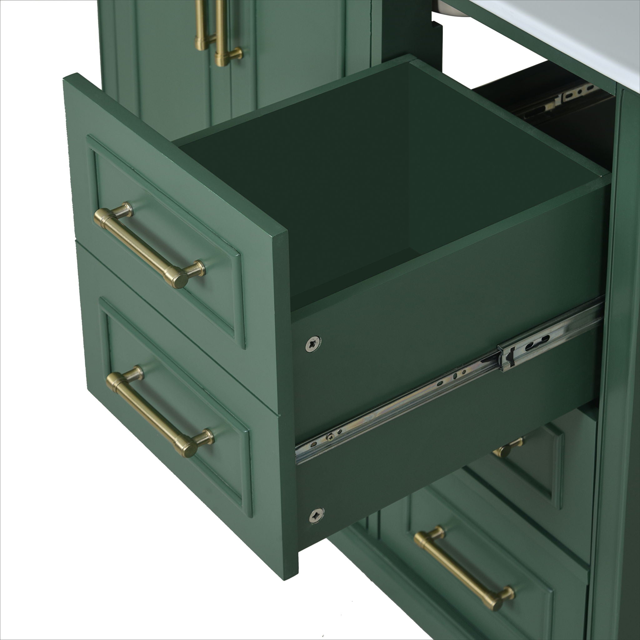Traditional Bathroom Vanity With Soft Close Doors And Drawers